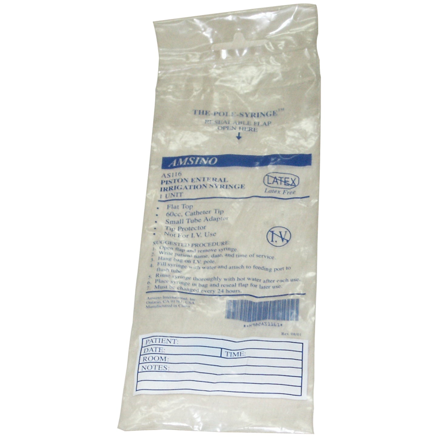 AMSINO AMSURE POLE SYRINGE, 30 per case