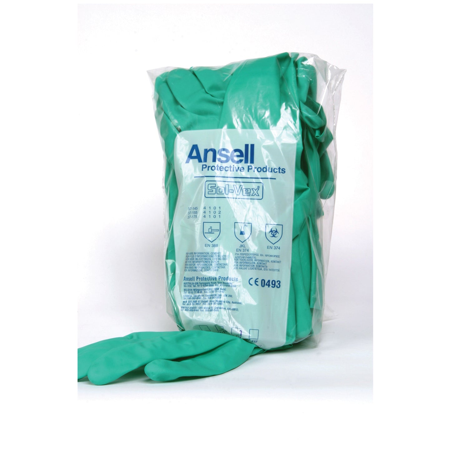 ANSELL SOL-VEX NITRILE CHEMICAL PROTECTION GLOVES
