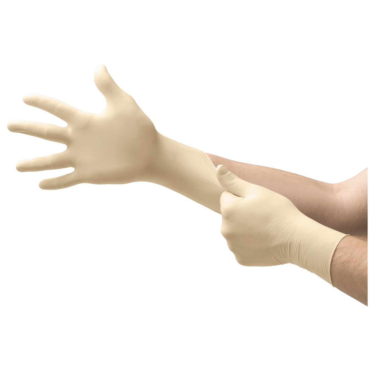 ANSELL MICRO-TOUCH DERMACLEAN LATEX EXAM GLOVE, 100 per box, 10 boxes per case