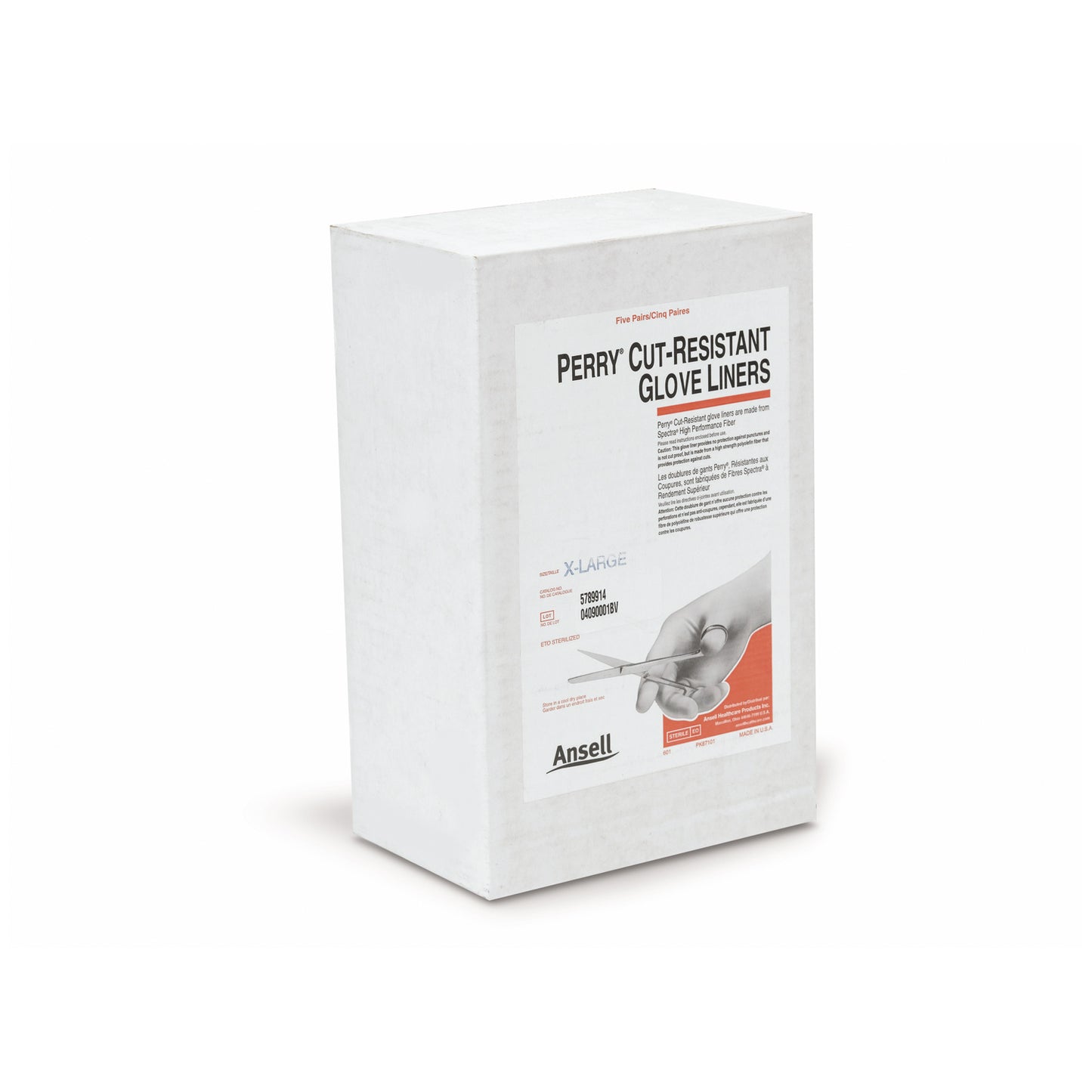 ANSELL PERRY CUT-RESISTANT GLOVES, 5 pairs per case