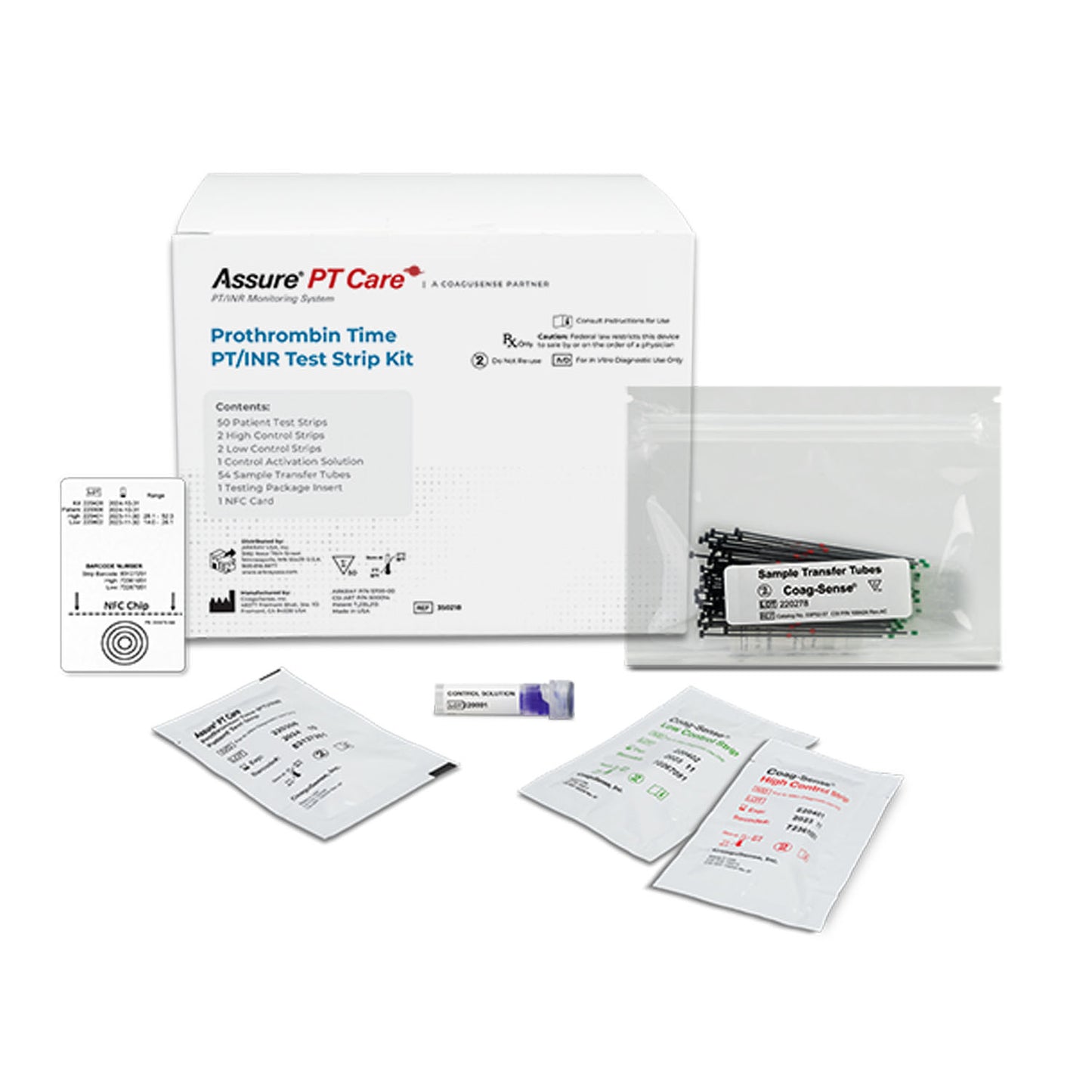 ARKRAY ASSURE PT CARE TEST STRIP KIT, 54 per pack