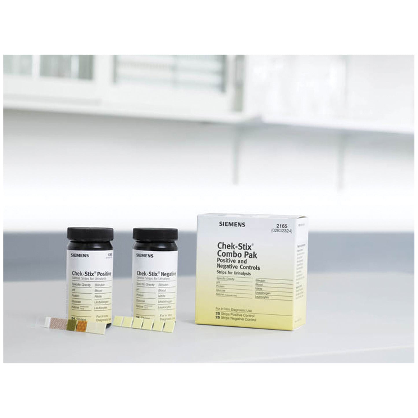 SIEMENS REAGENT & CONTROL STRIPS, 25 per bottle