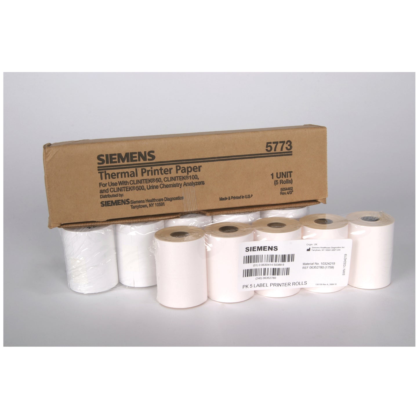 SIEMENS CLINITEK URINE CHEMISTRY ANALYZER, 5 per pack