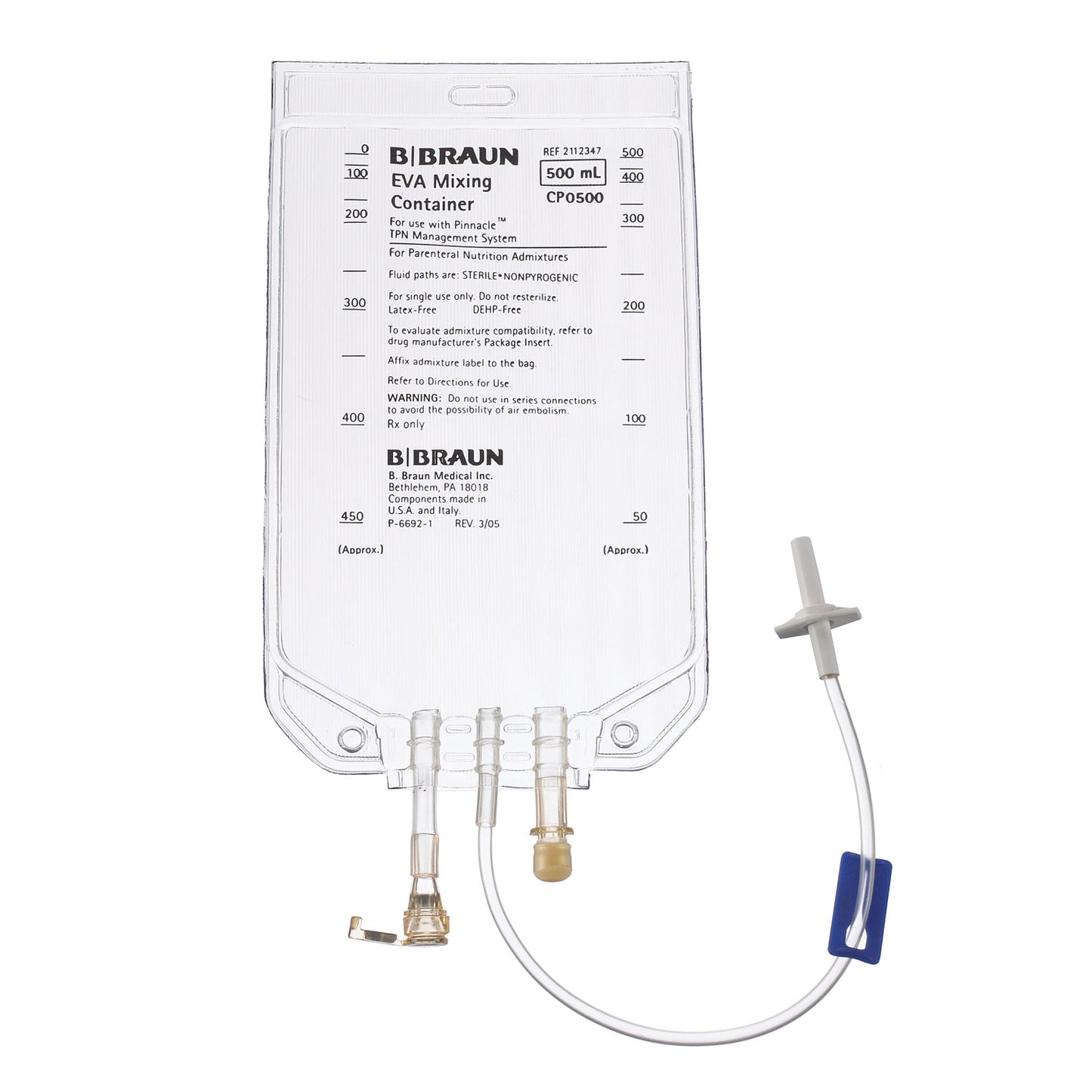 B BRAUN EVA FORMULATION 3-IN-1 MIXING CONTAINERS