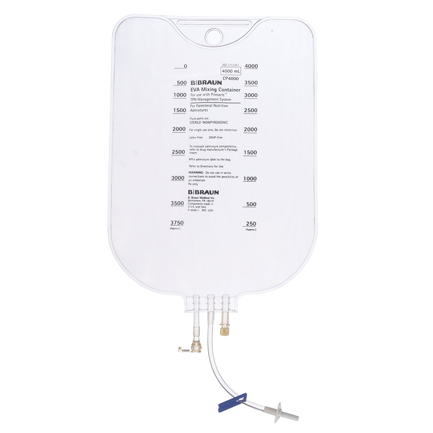 B BRAUN EVA FORMULATION 3-IN-1 MIXING CONTAINERS