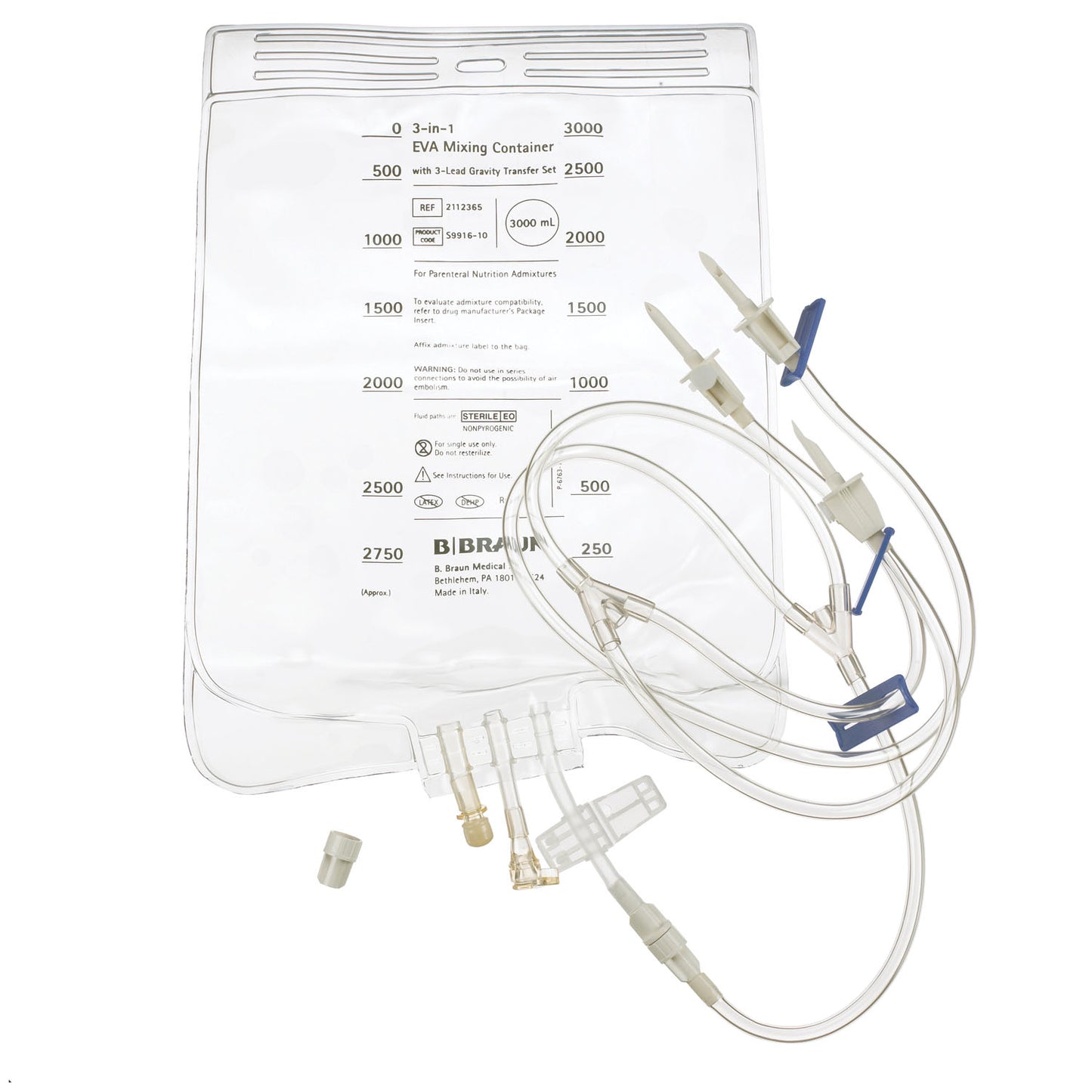 B BRAUN EVA FORMULATION 3-IN-1 MIXING CONTAINERS