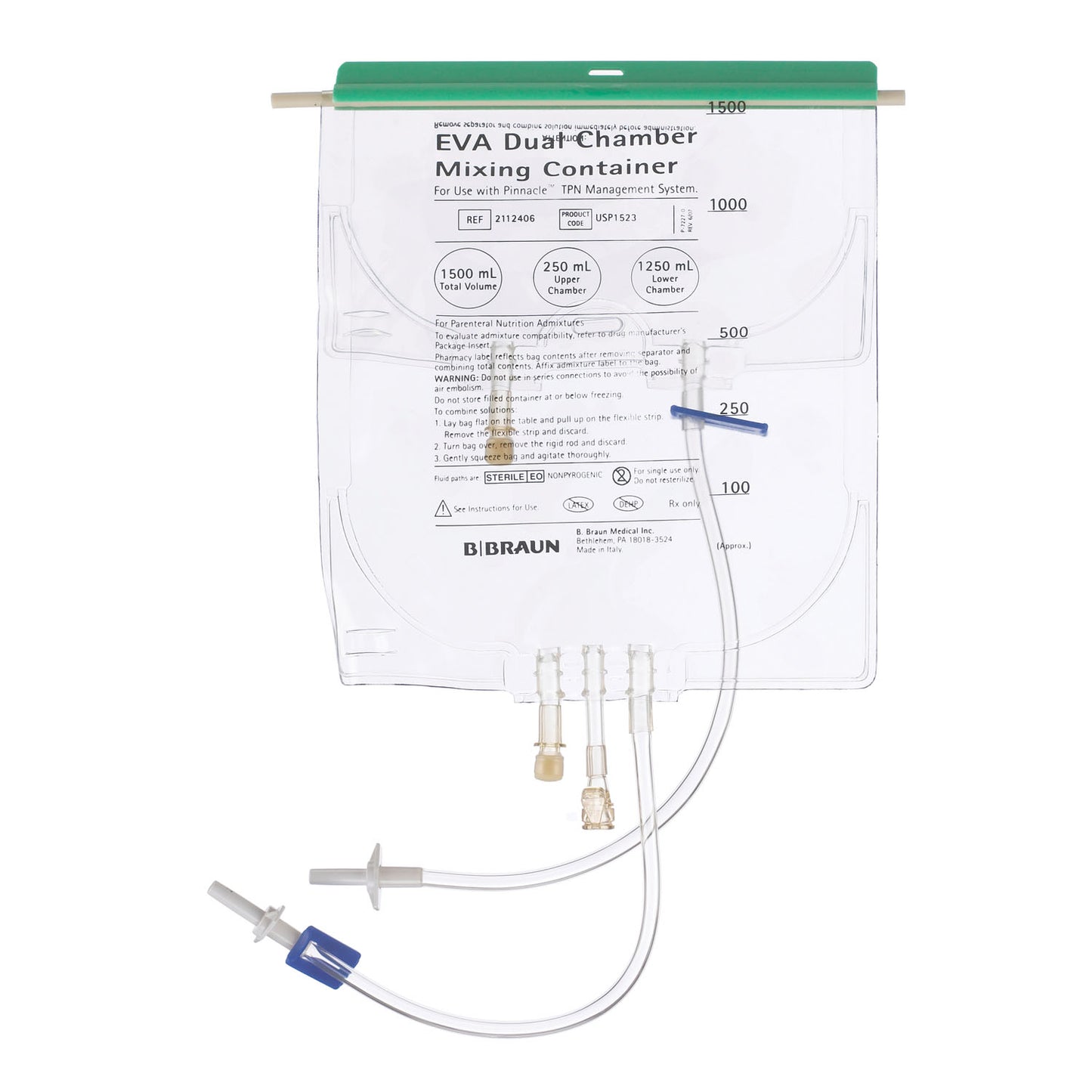 B BRAUN EVA FORMULATION CLEARCHOICE-DCB® DUAL CHAMBER MIXING CONTAINERS