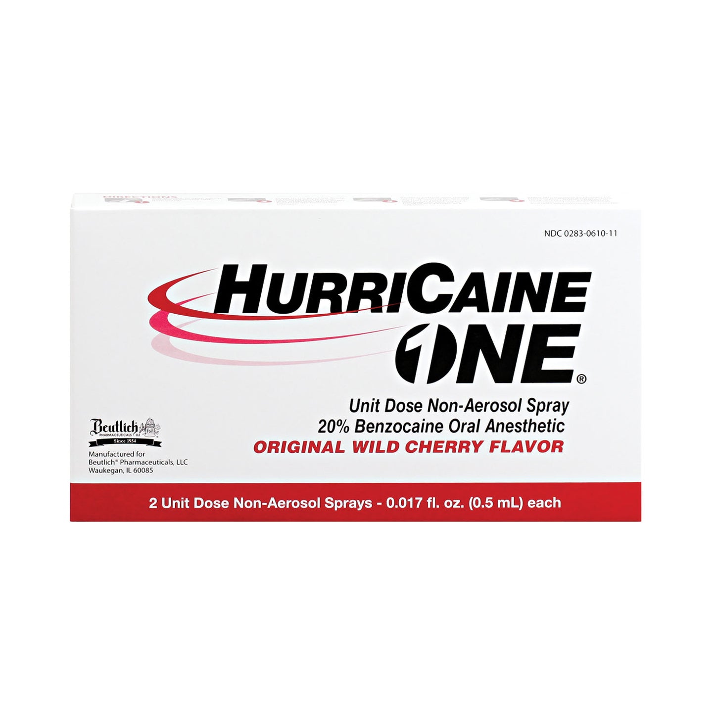 BEUTLICH HURRICAINE ONE UNIT DOSE NON-AEROSOL SPRAY, 2 per box