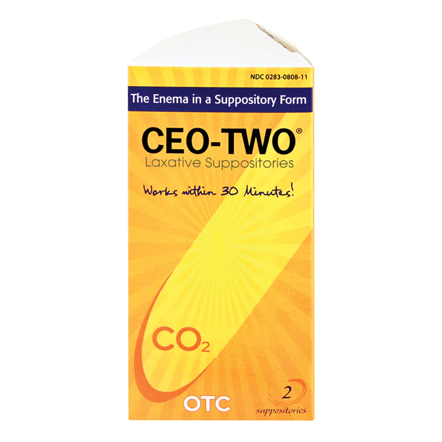 BEUTLICH CEO-TWO LAXATIVE SUPPOSITORIES, 2 per box