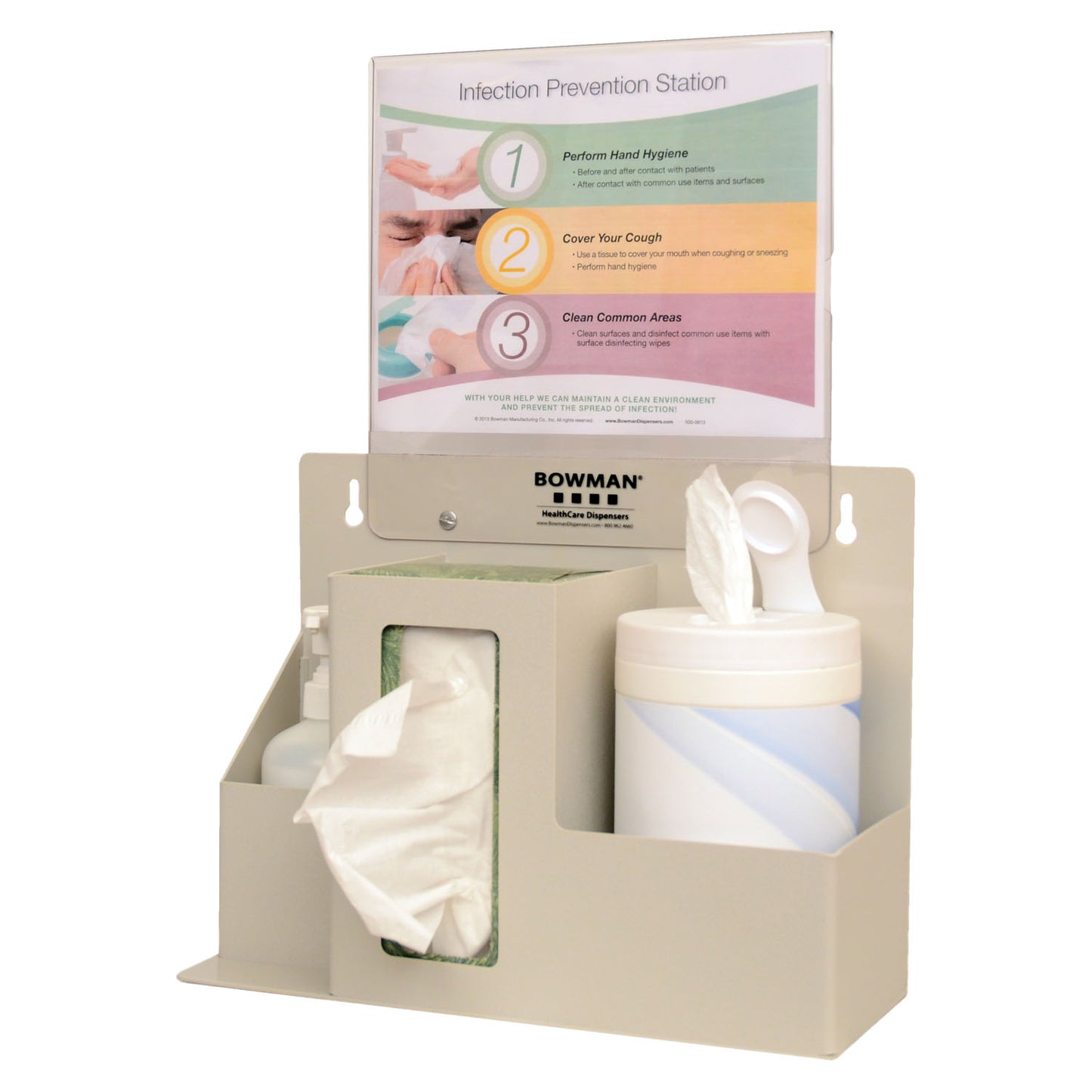 MARKETLAB BOWMAN INFECTION PREVENTION ORGANIZER/STATION