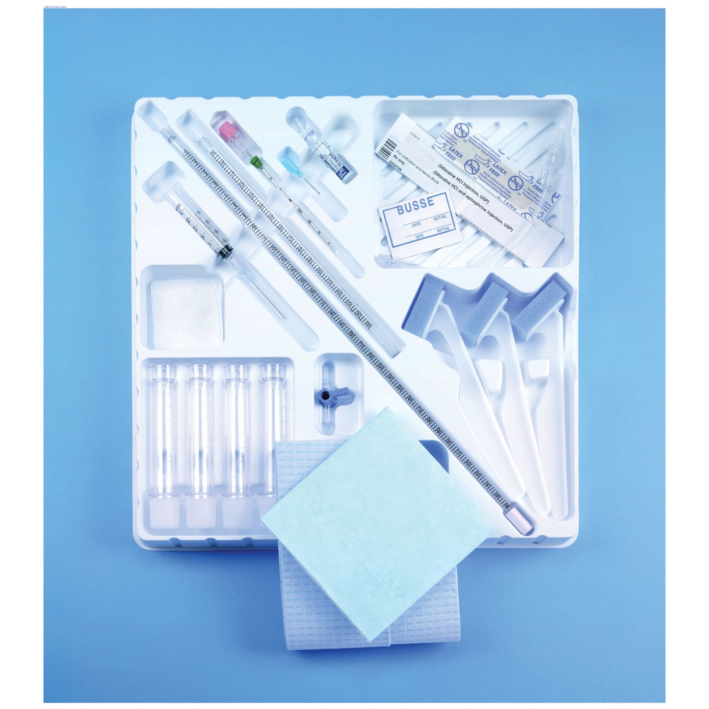 BUSSE LUMBAR PUNCTURE TRAYS, 10 per case