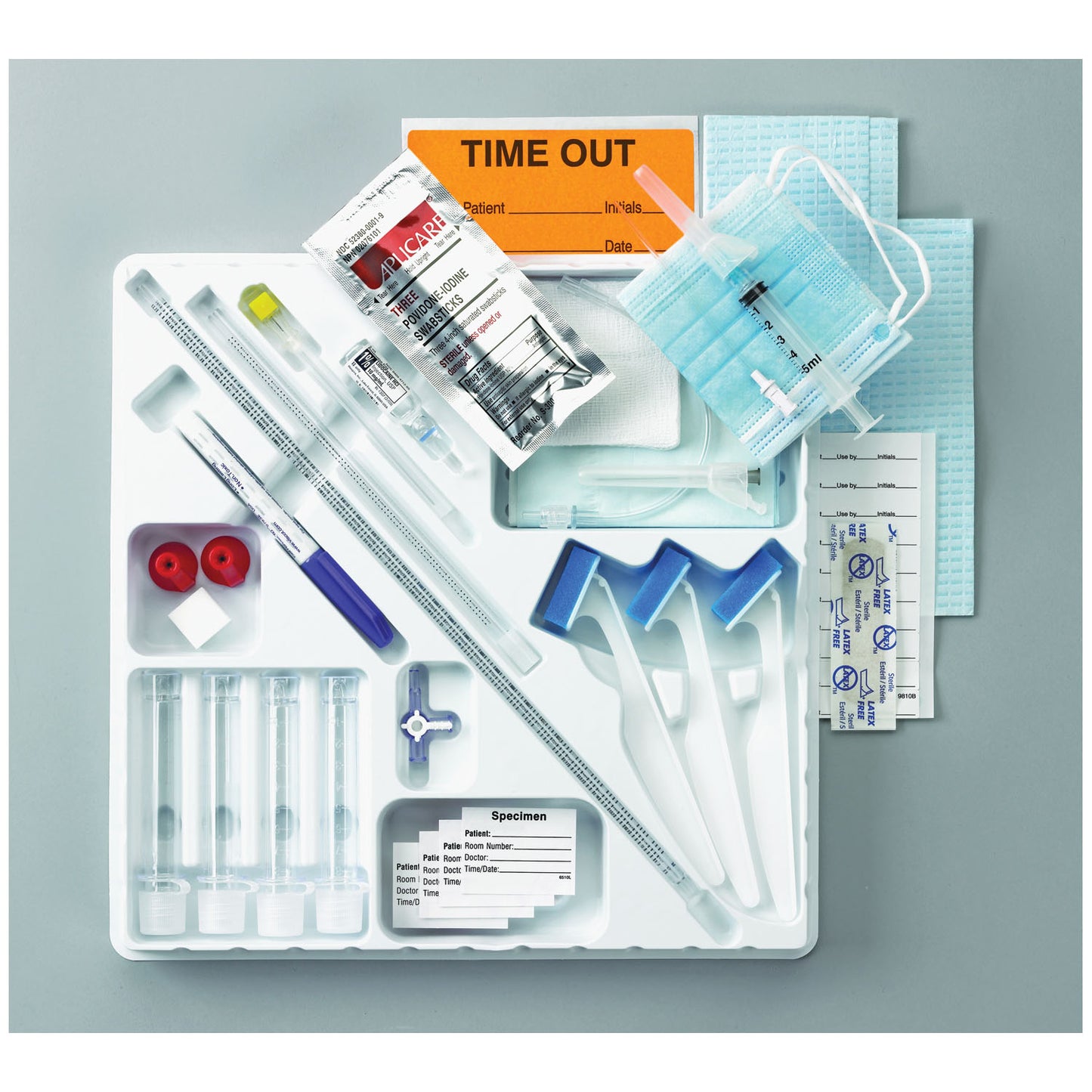 BUSSE SAFETY-DELUXE ADULT LUMBAR PUNCTURE TRAY, 10 per case