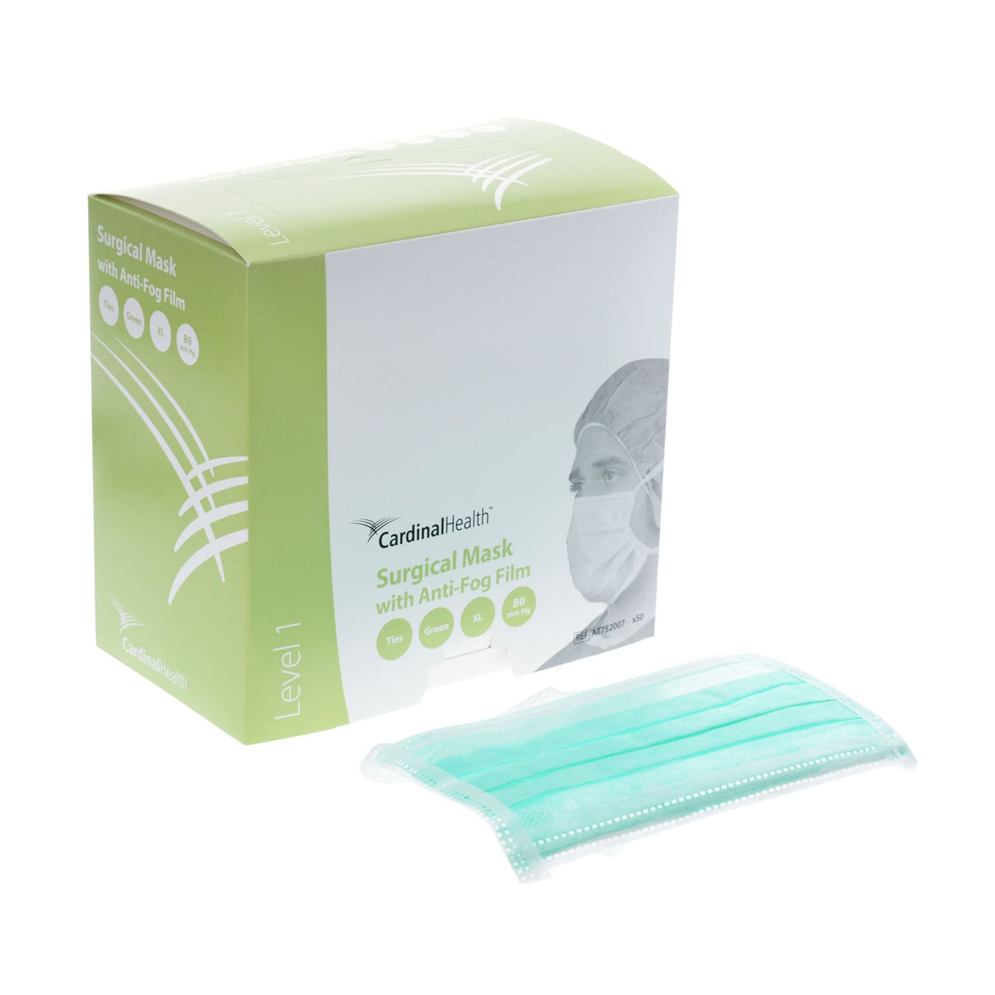 CARDINAL HEALTH ASTM LEVEL 1 SURGICAL MASK, 50 per box, 6 boxes per case