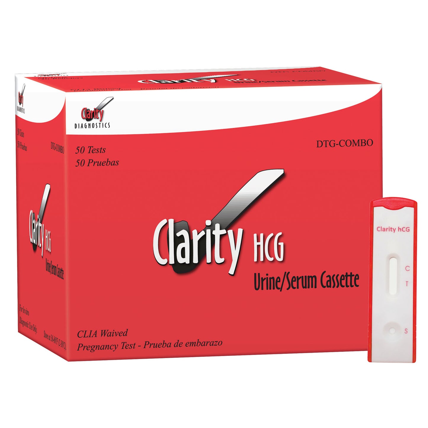 CLARITY DIAGNOSTICS PREGNANCY, 50 per box