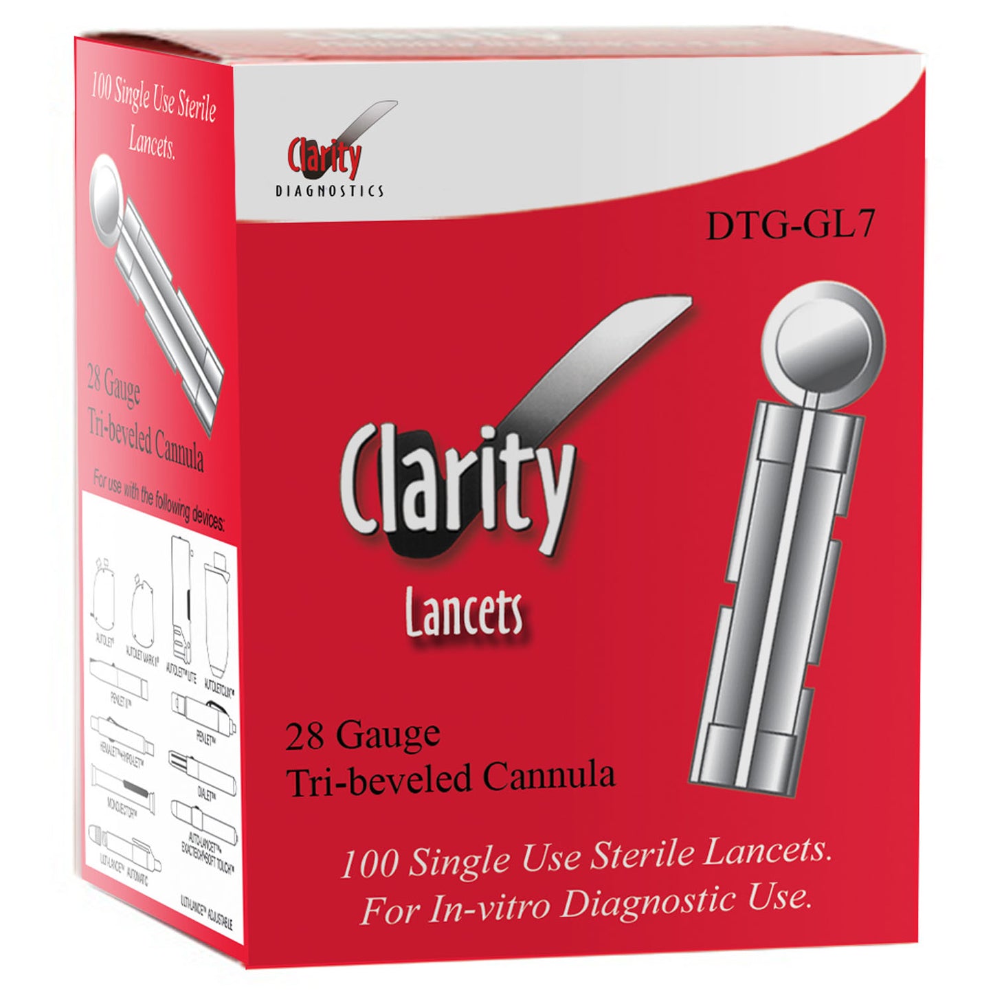 CLARITY DIAGNOSTICS GLUCOSE, 1 per box