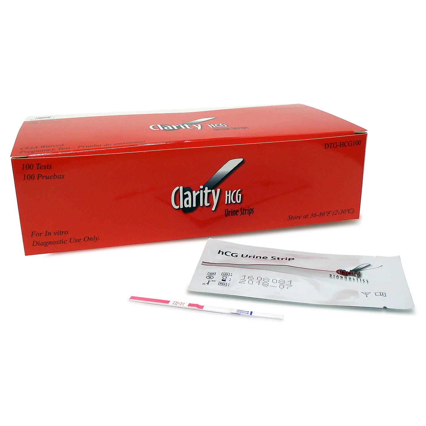 CLARITY DIAGNOSTICS PREGNANCY, 100 per box