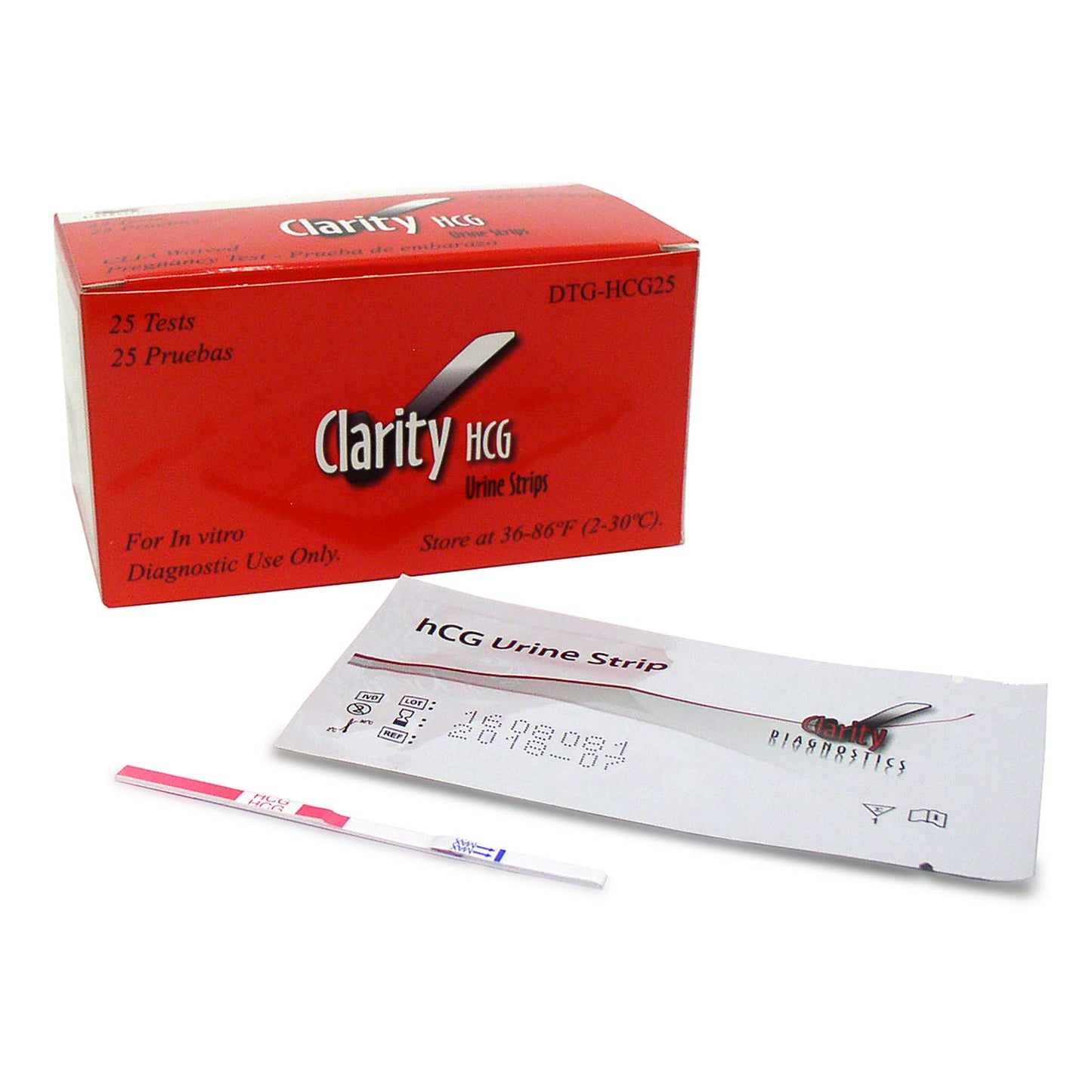 CLARITY DIAGNOSTICS PREGNANCY, 25 per box