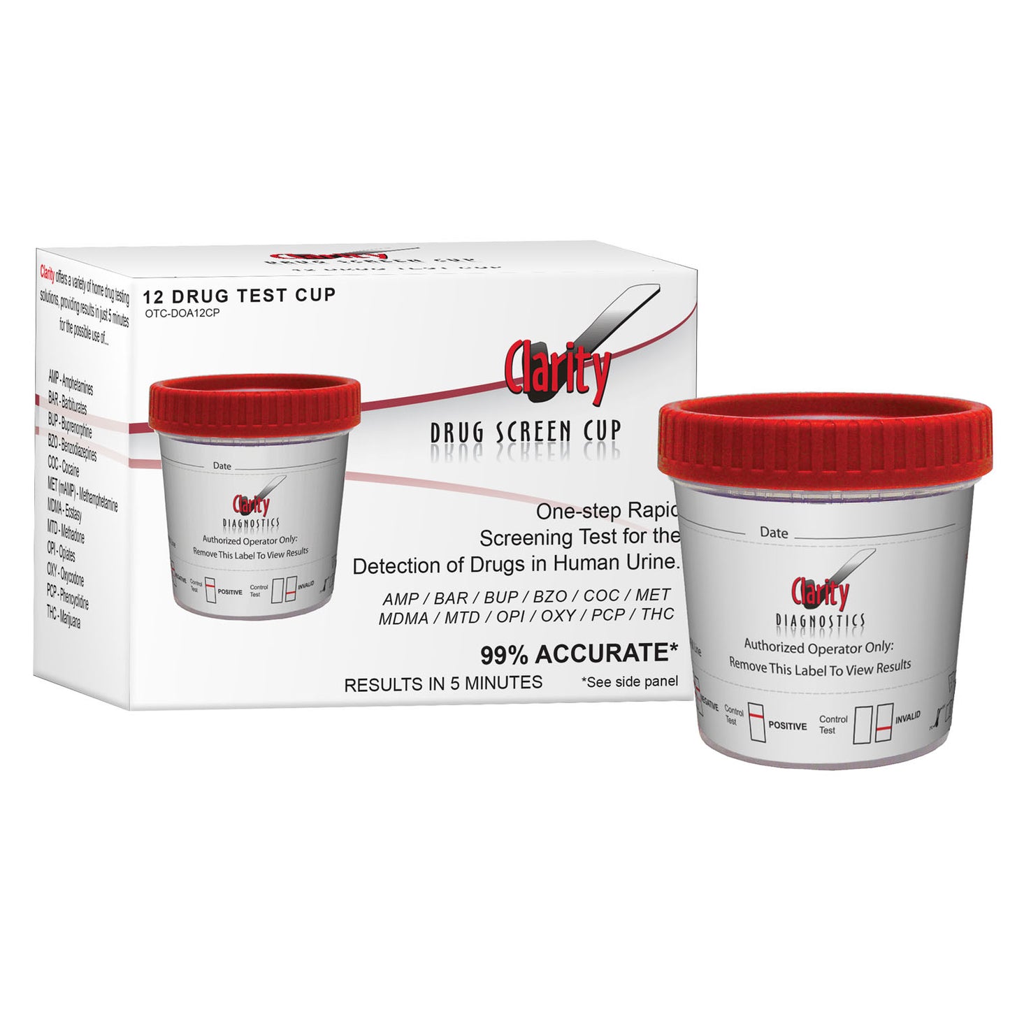 CLARITY DIAGNOSTICS DRUGS OF ABUSE, 8 per box