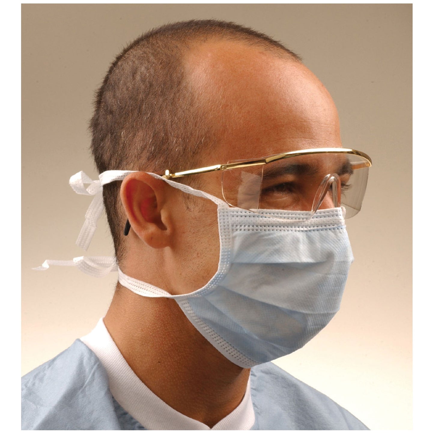 CROSSTEX SURGICAL MASK WITH TIE-ON LACES, 50 per box, 6 boxes per case