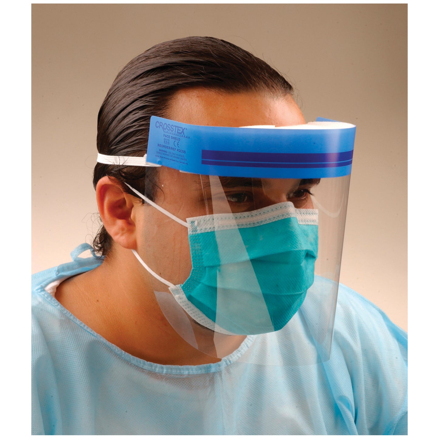 CROSSTEX FACE SHIELD, 24 per box