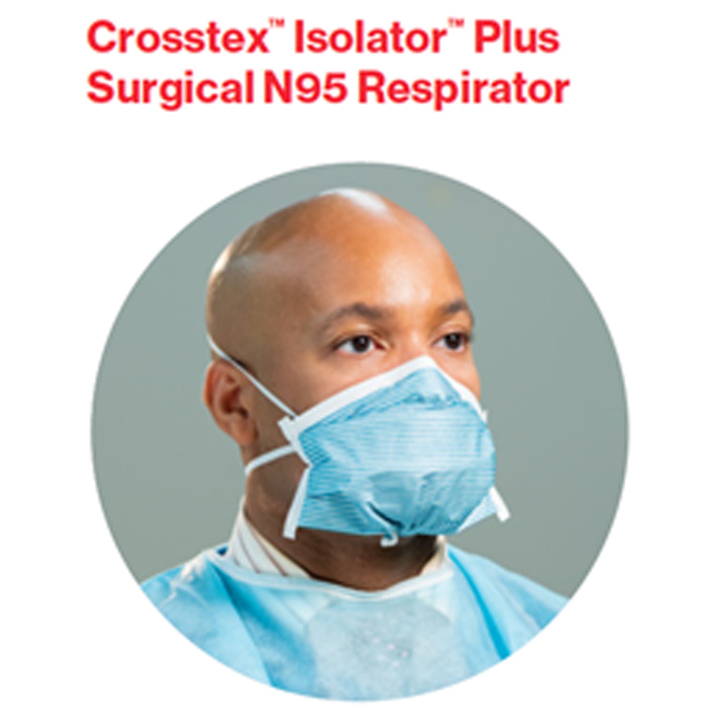 CROSSTEX ISOLATOR DUCKBILL SURGICAL N95 RESPIRATOR, 50 per box, 4 boxes per case