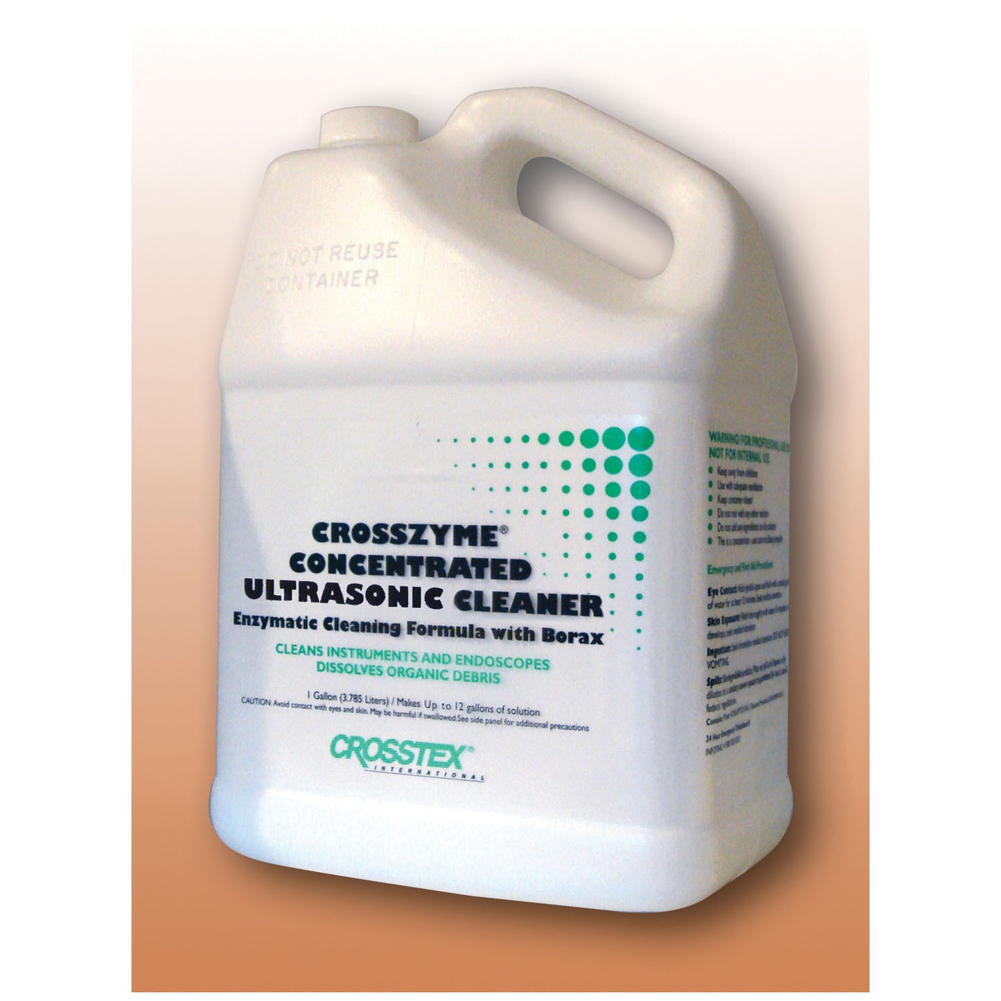 CROSSTEX CROSSZYME ENZYMATIC PRESOAK & ULTRASONIC CLEANER/DETERGENT, 4 per case