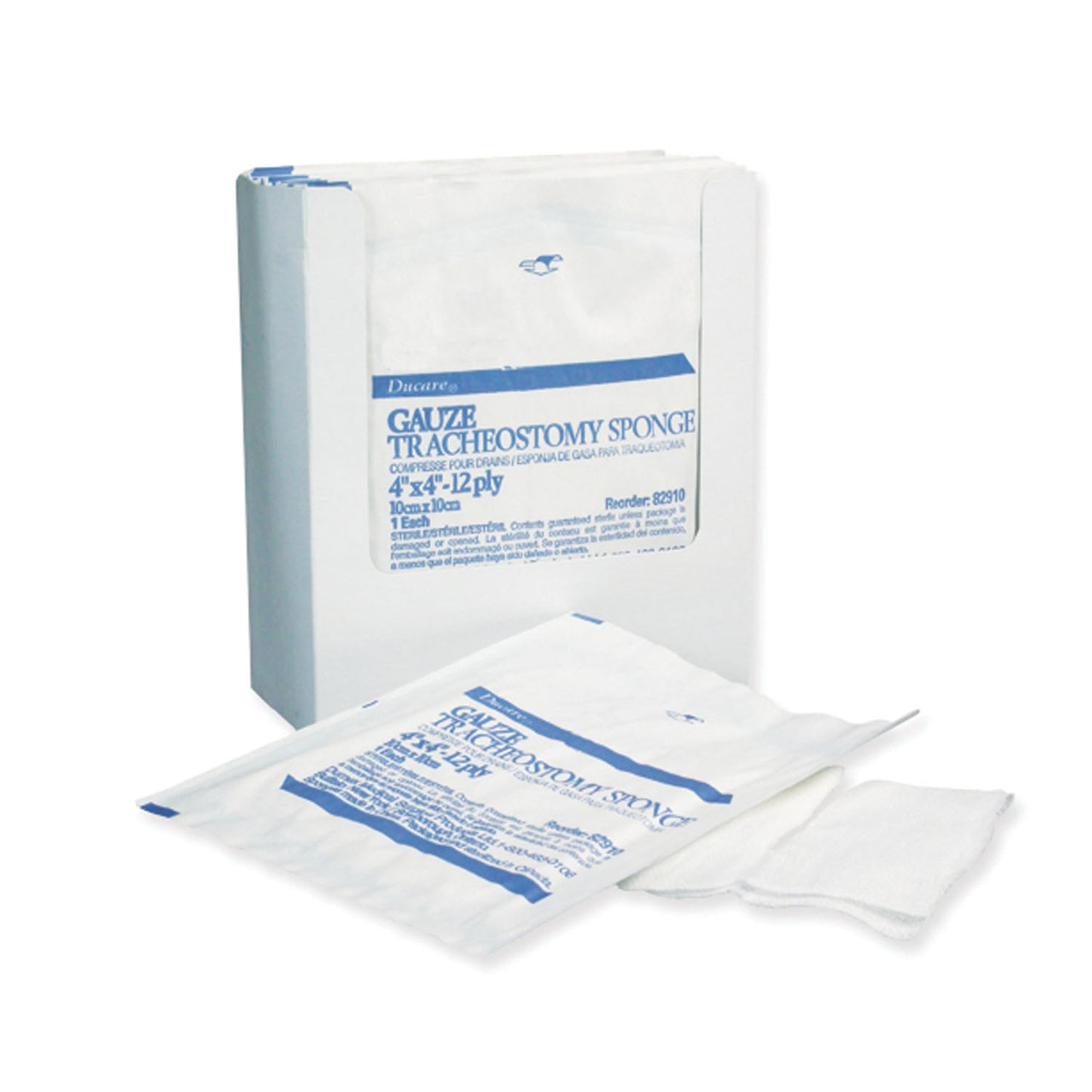 GENTELL DUMEX TRACHEOTOMY/DRAIN SPONGES, 35 packs per box, 20 boxes per case