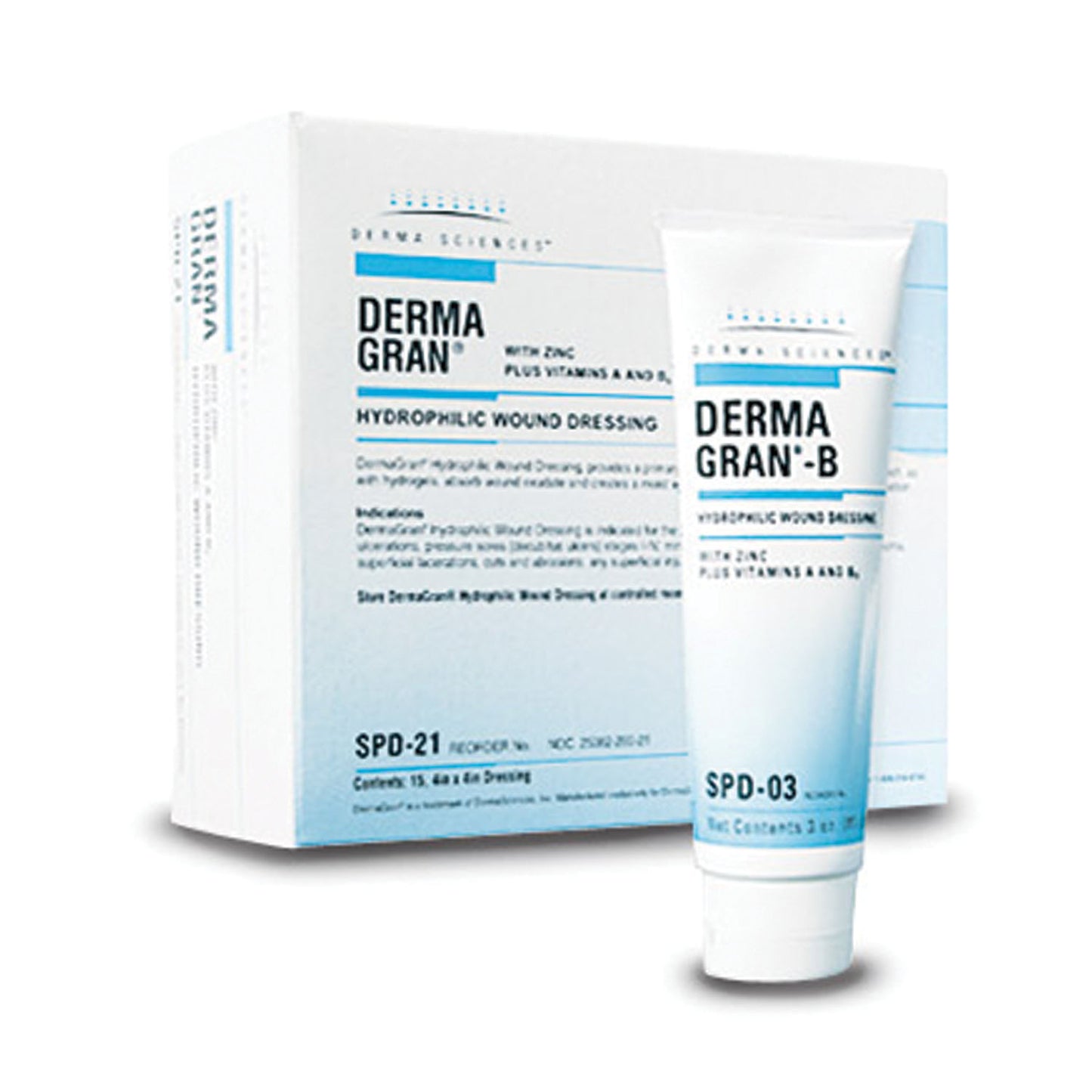 GENTELL DERMAGRAN-B HYDROPHILIC WOUND DRESSING, 15 per box, 4 boxes per case