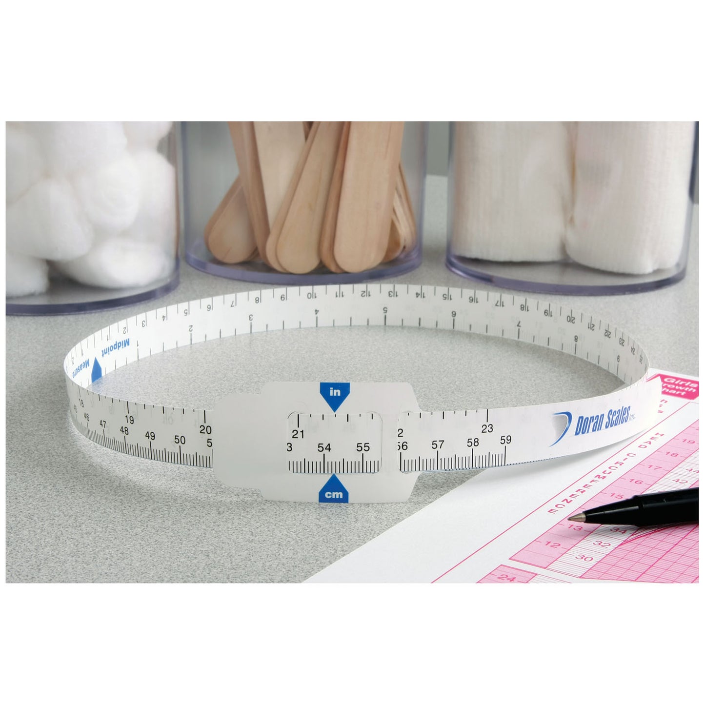 DORAN INFANT MEASURING TAPE, 15 per pack, 5 packs per case