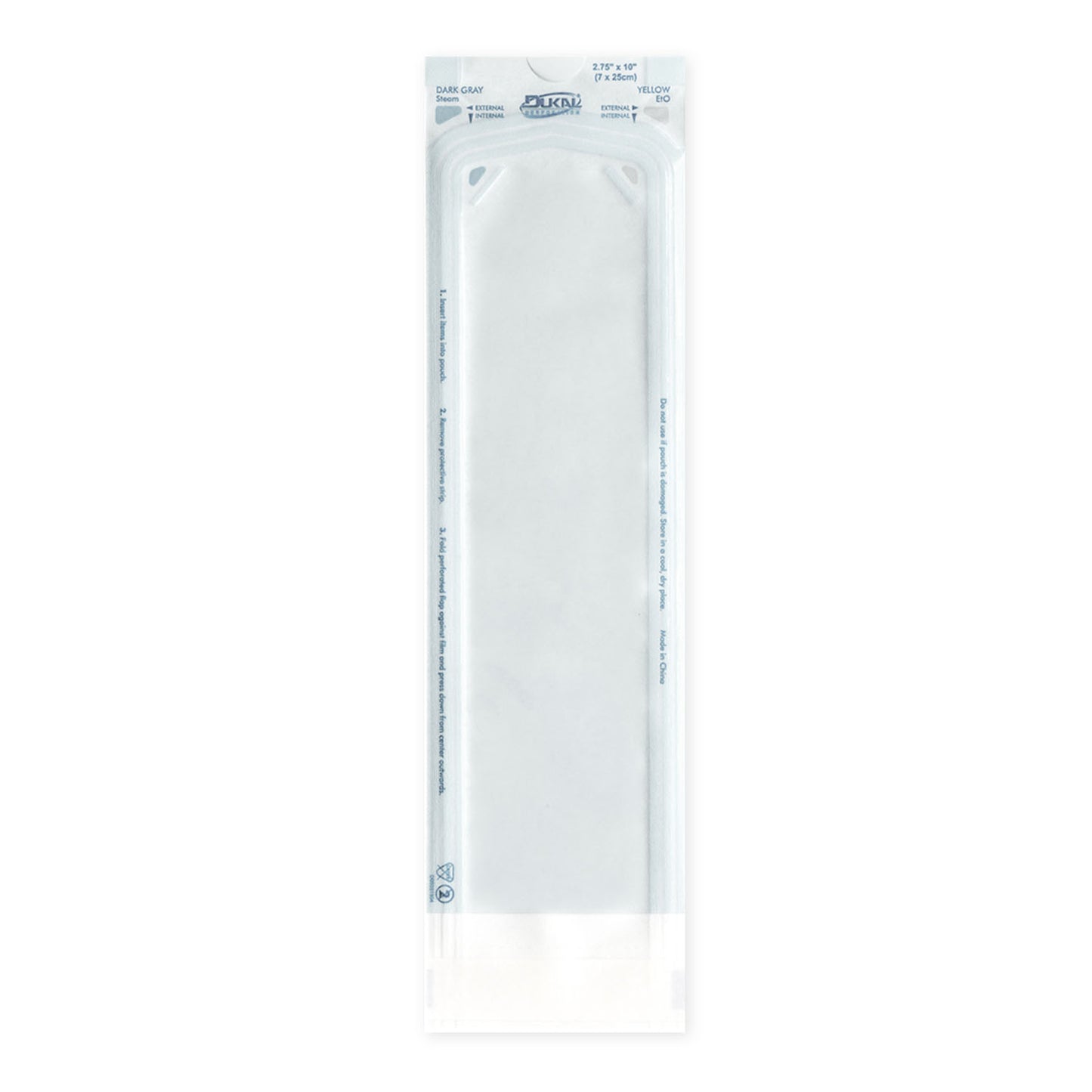 DUKAL STERILIZATION POUCH, 200 per box, 20 boxes per case