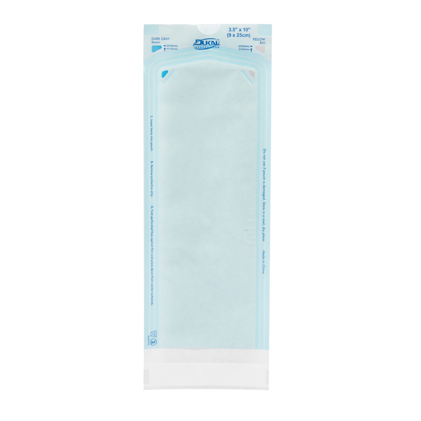 DUKAL STERILIZATION POUCH, 500 per box, 4 boxes per case