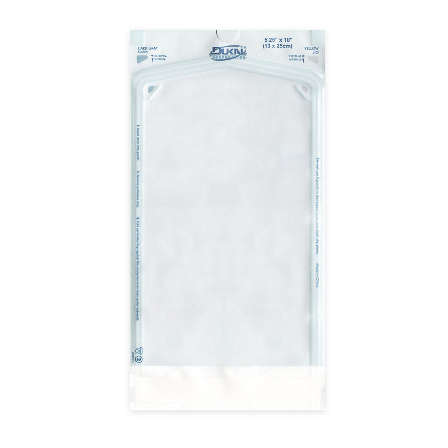 DUKAL STERILIZATION POUCH, 200 per box, 15 boxes per case