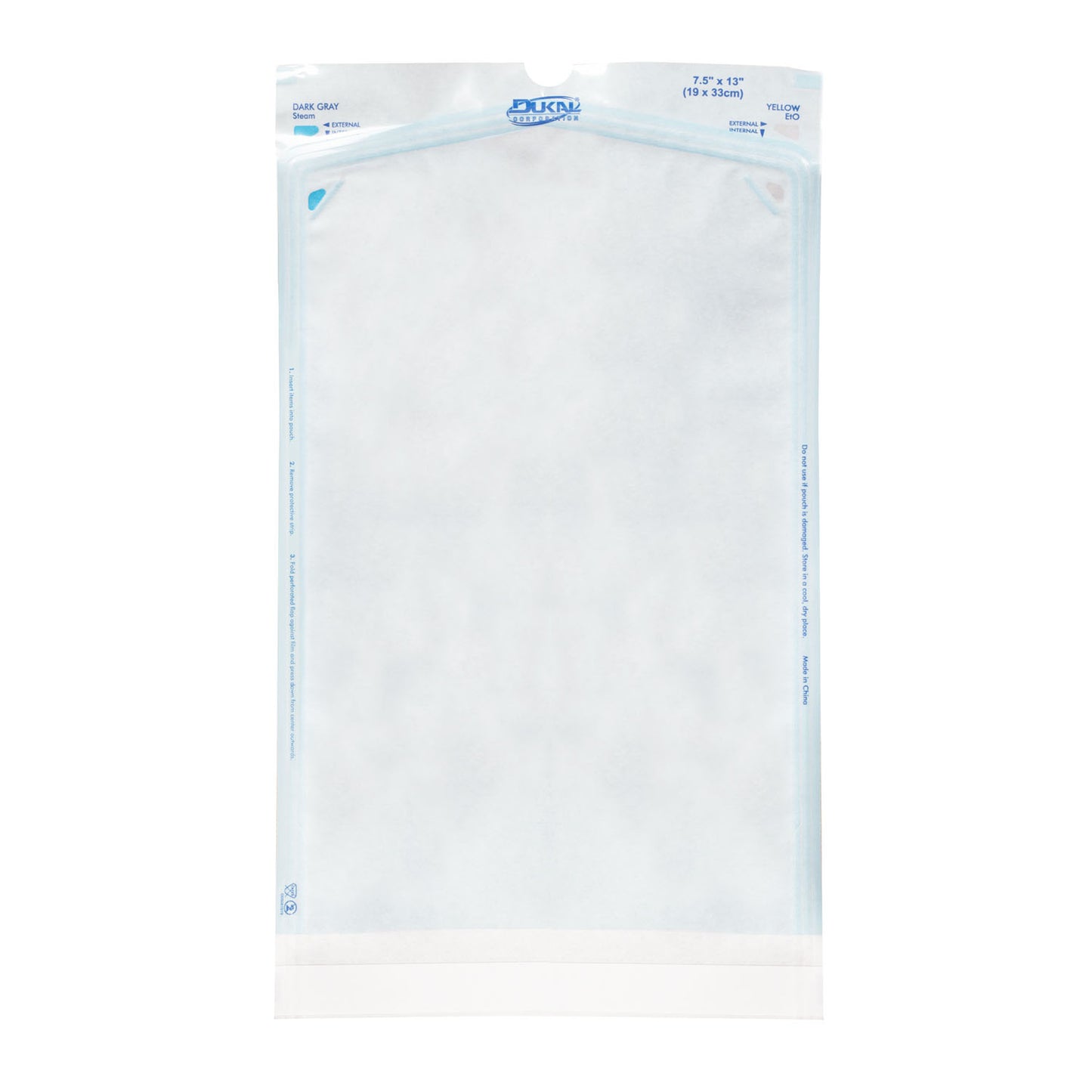 DUKAL STERILIZATION POUCH, 200 per box, 5 boxes per case