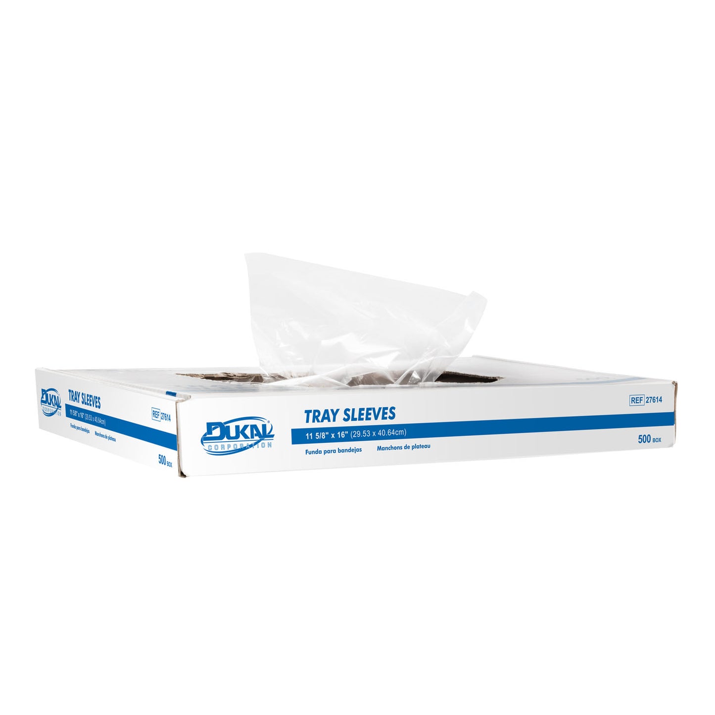 DUKAL TRAY COVERS & SLEEVES, 500 per box, 6 boxes per case
