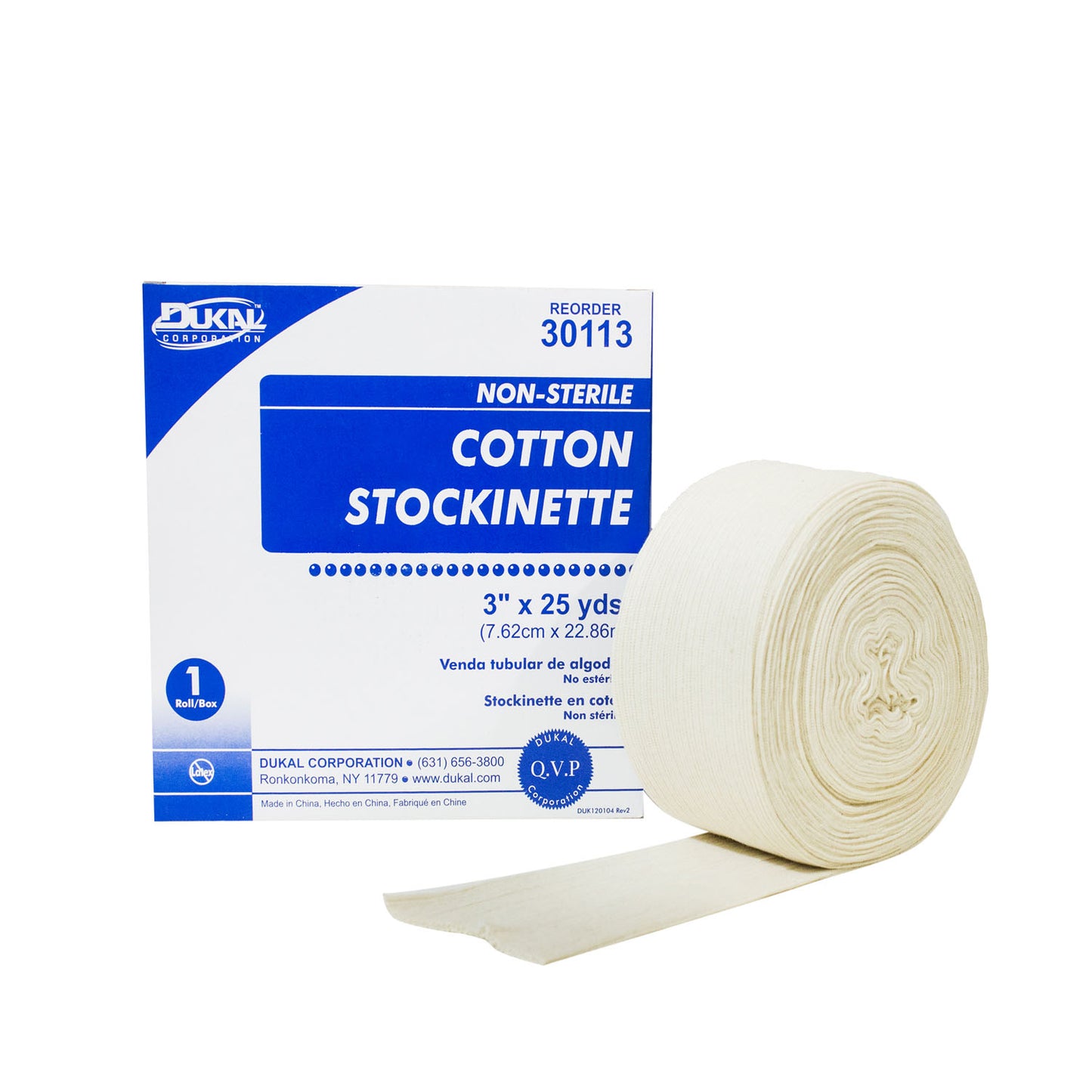 DUKAL COTTON STOCKINETTE, 6 rolls per case
