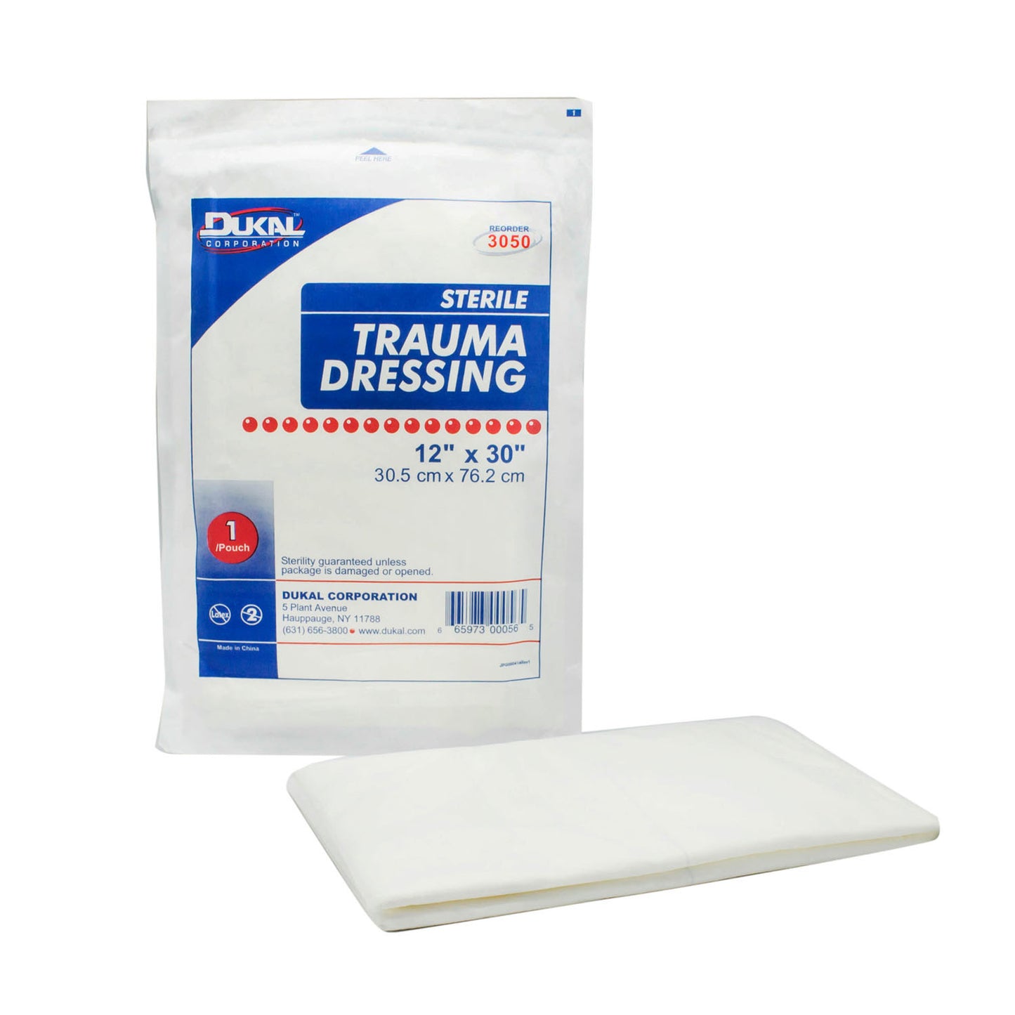 DUKAL TRAUMA DRESSING, 1 per pack, 25 packs per case