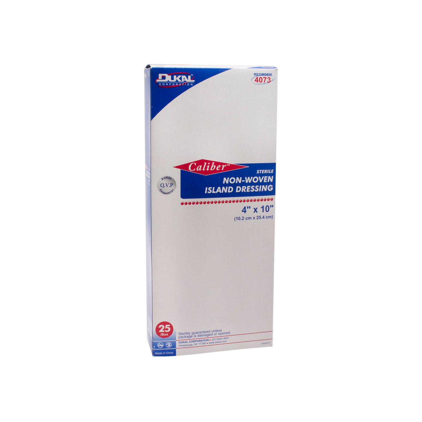 DUKAL NON-WOVEN ISLAND DRESSING, 25 per box, 4 boxes per case