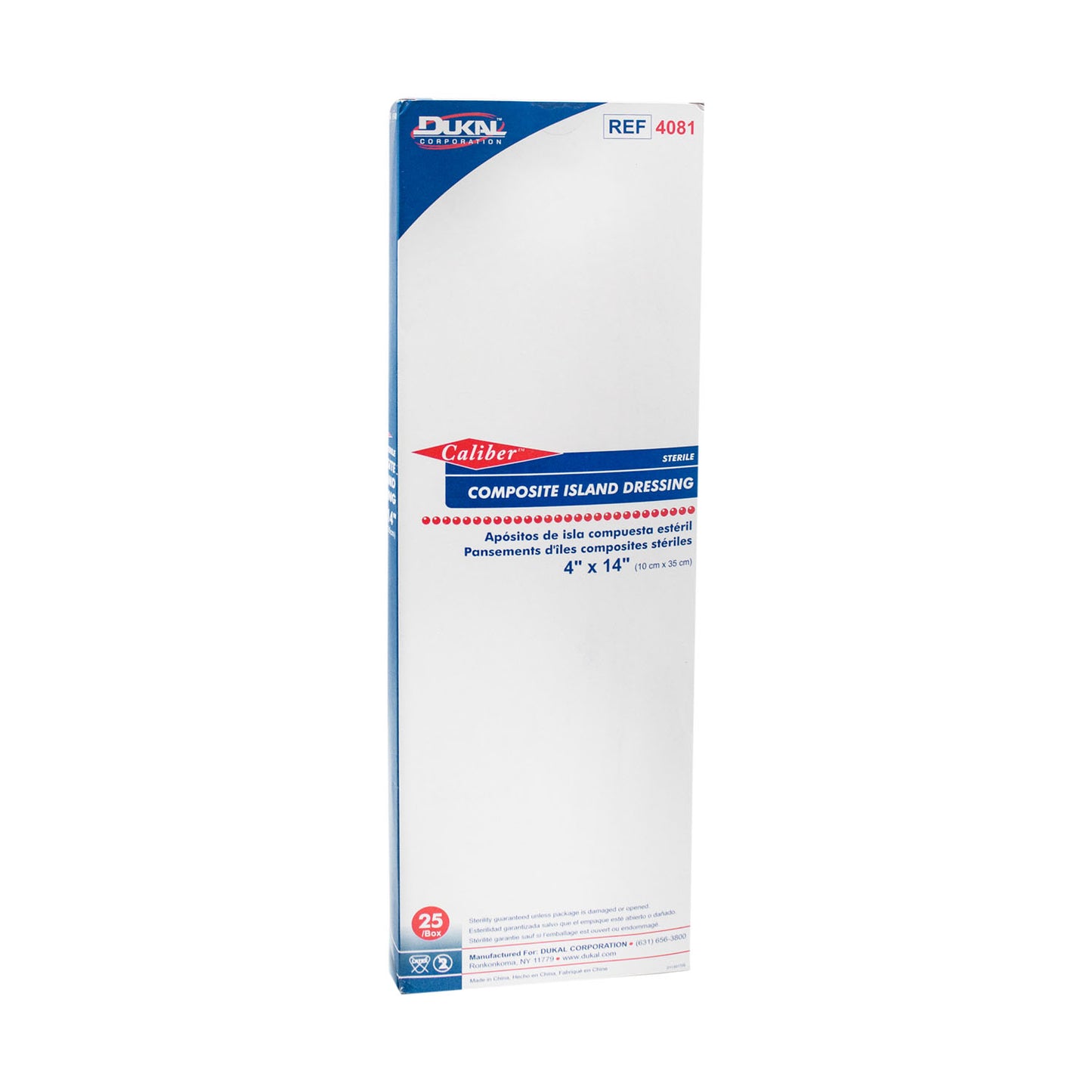 DUKAL COMPOSITE ISLAND DRESSINGS, 25 per box, 2 boxes per case