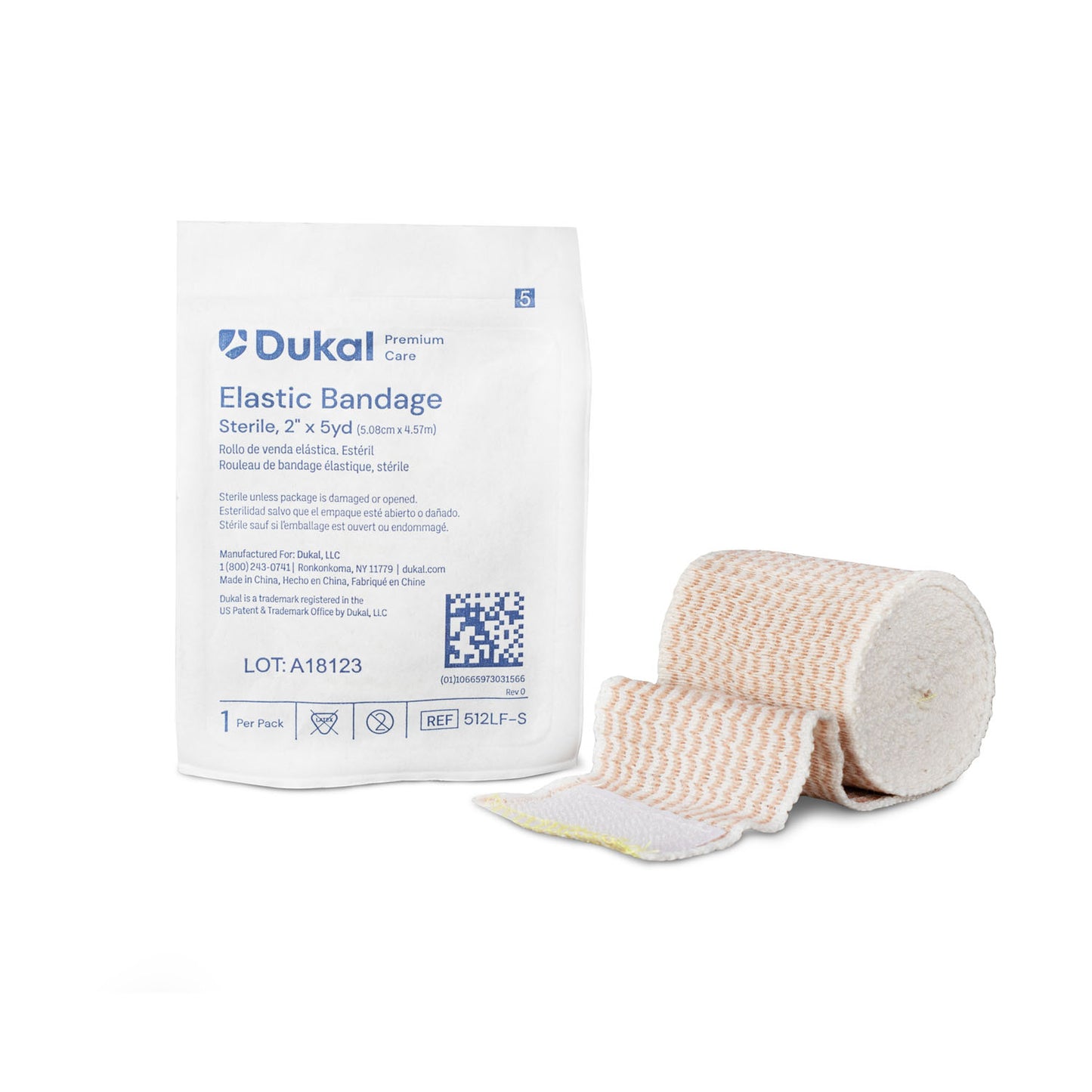 DUKAL ELASTIC BANDAGE, 1 per pack, 36 packs per case