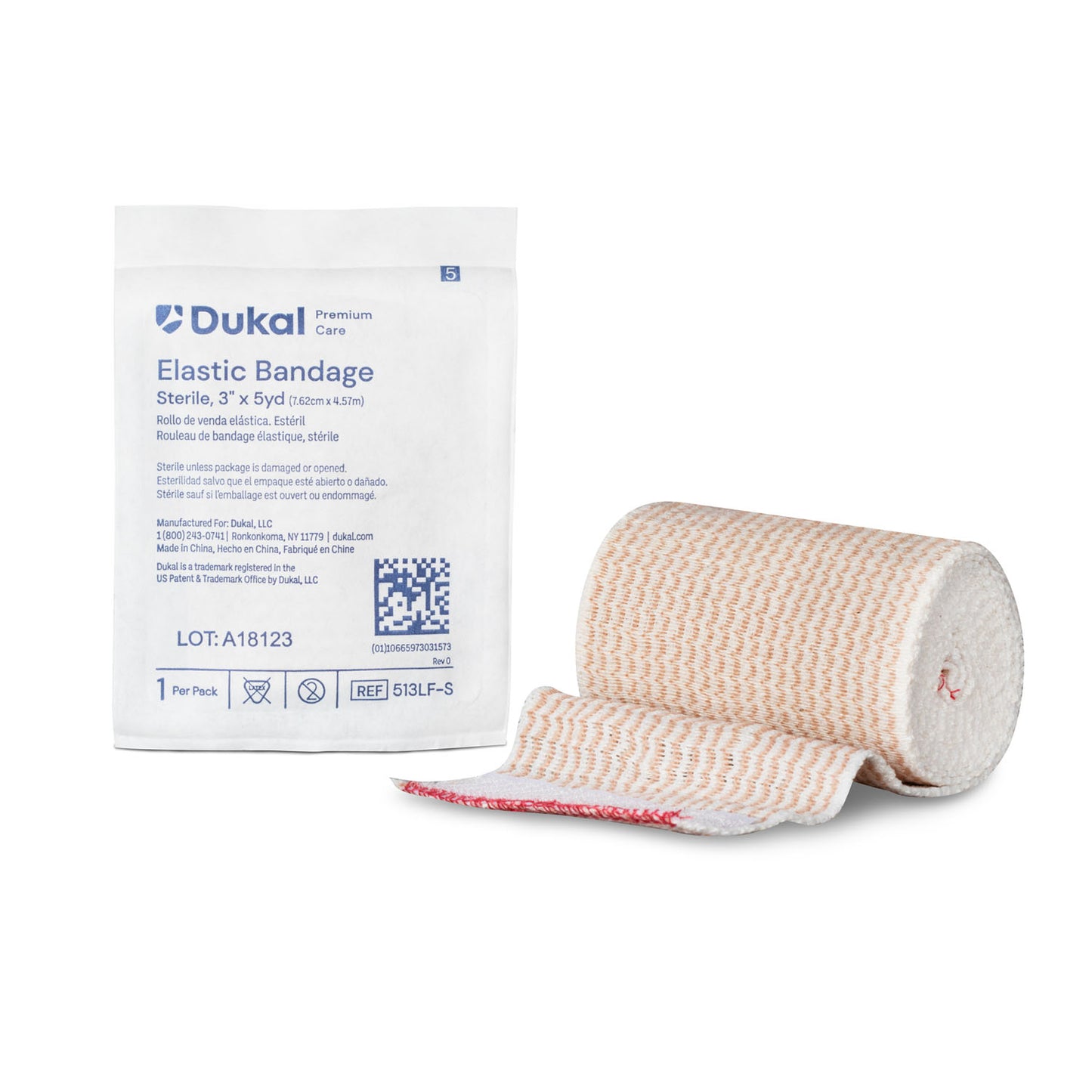 DUKAL ELASTIC BANDAGE, 1 per pack, 36 packs per case