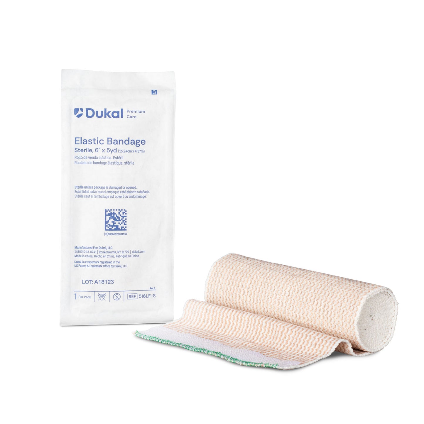 DUKAL ELASTIC BANDAGE, 1 per pack, 36 packs per case