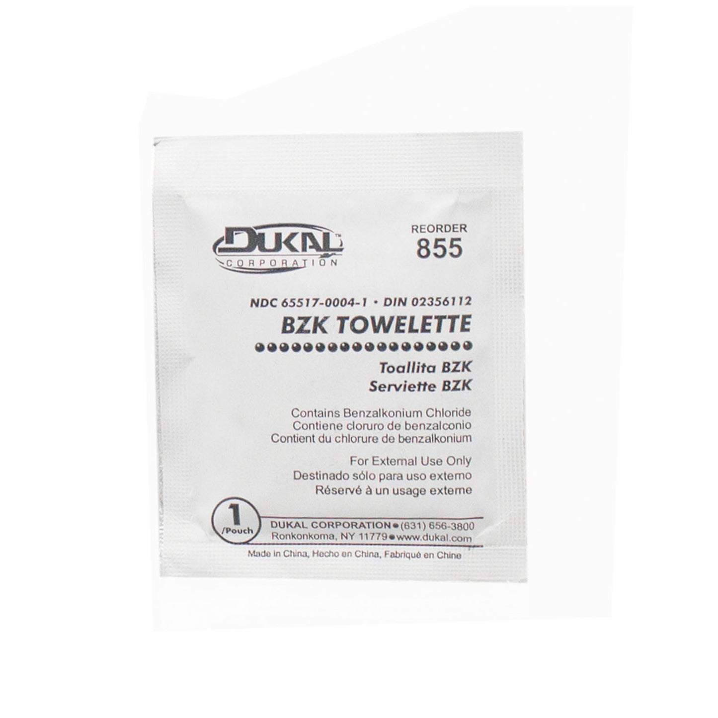 DUKAL BZK SWAB/TOWELETTE, 1200 per case