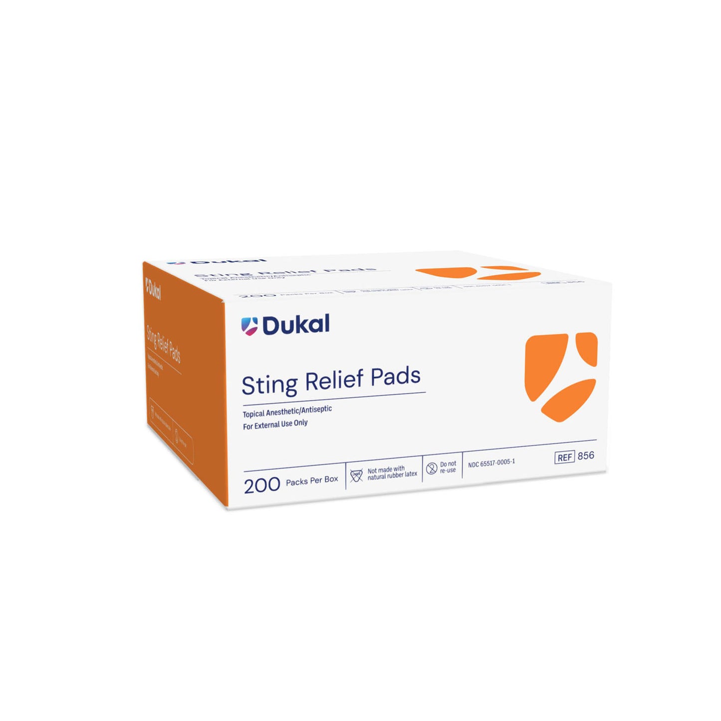 DUKAL STING RELIEF PAD, 200 per box, 20 boxes per case