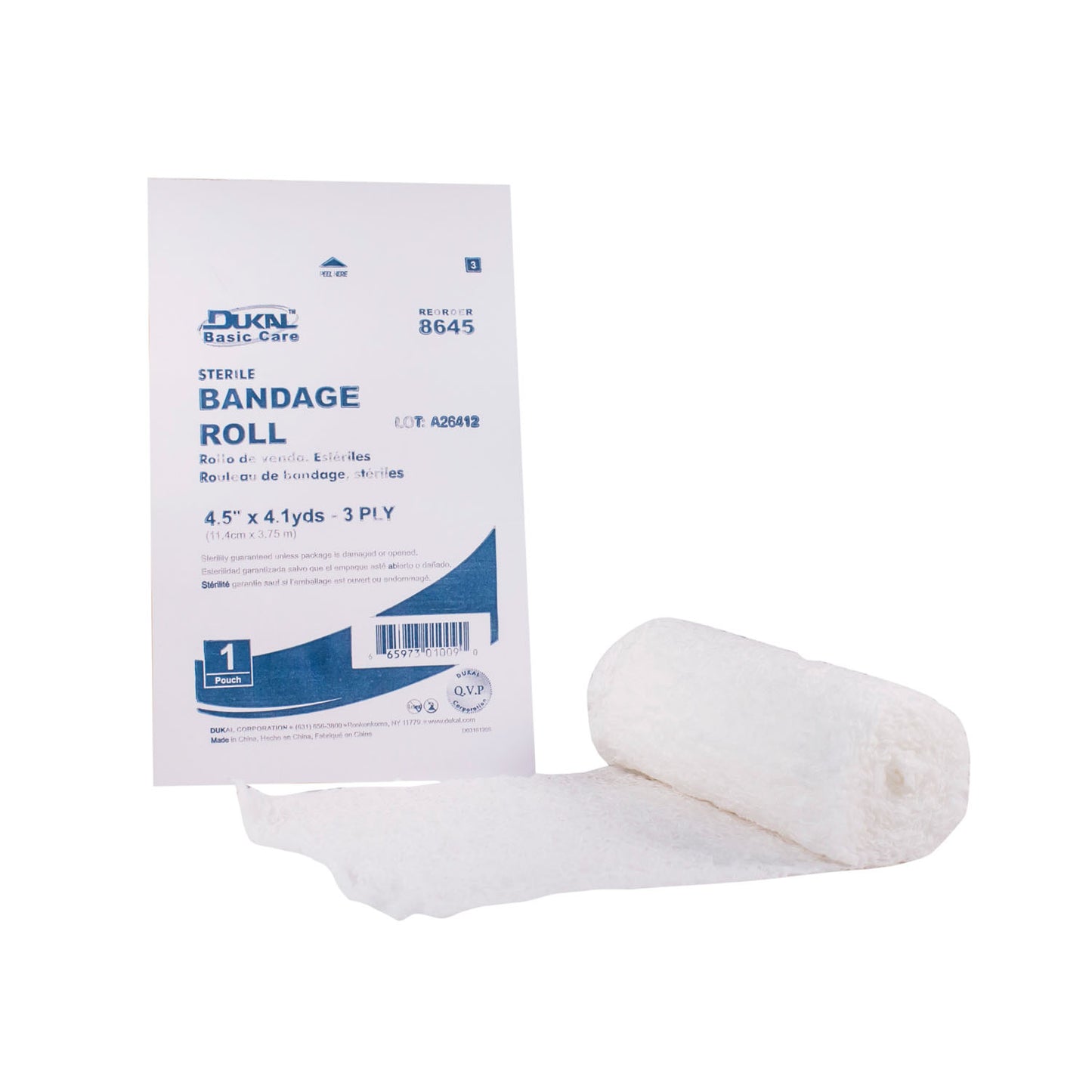DUKAL BASIC CARE BANDAGE ROLL, 1 per pack, 100 packs per case