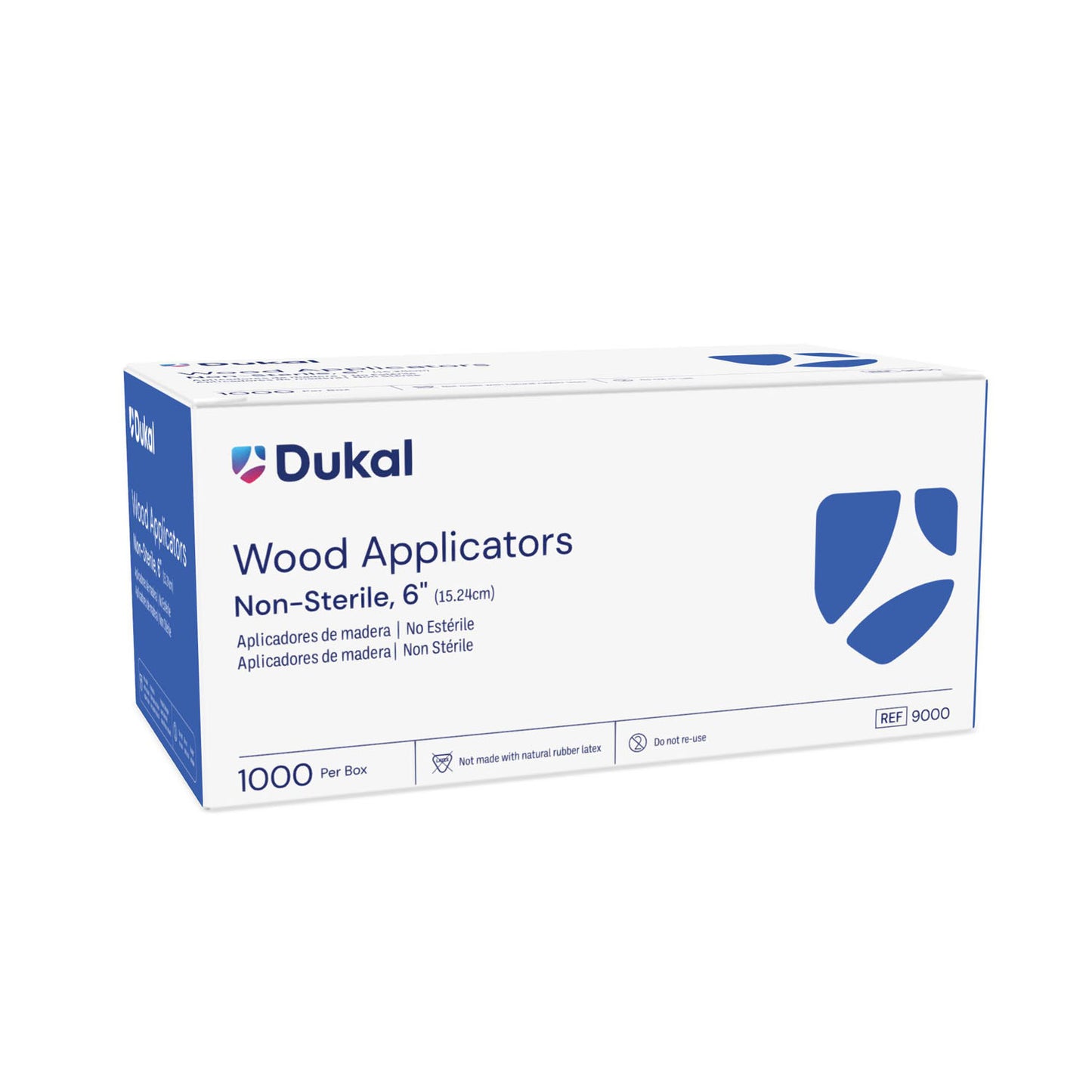 DUKAL WOOD APPLICATORS, 1000 per box, 30 boxes per case