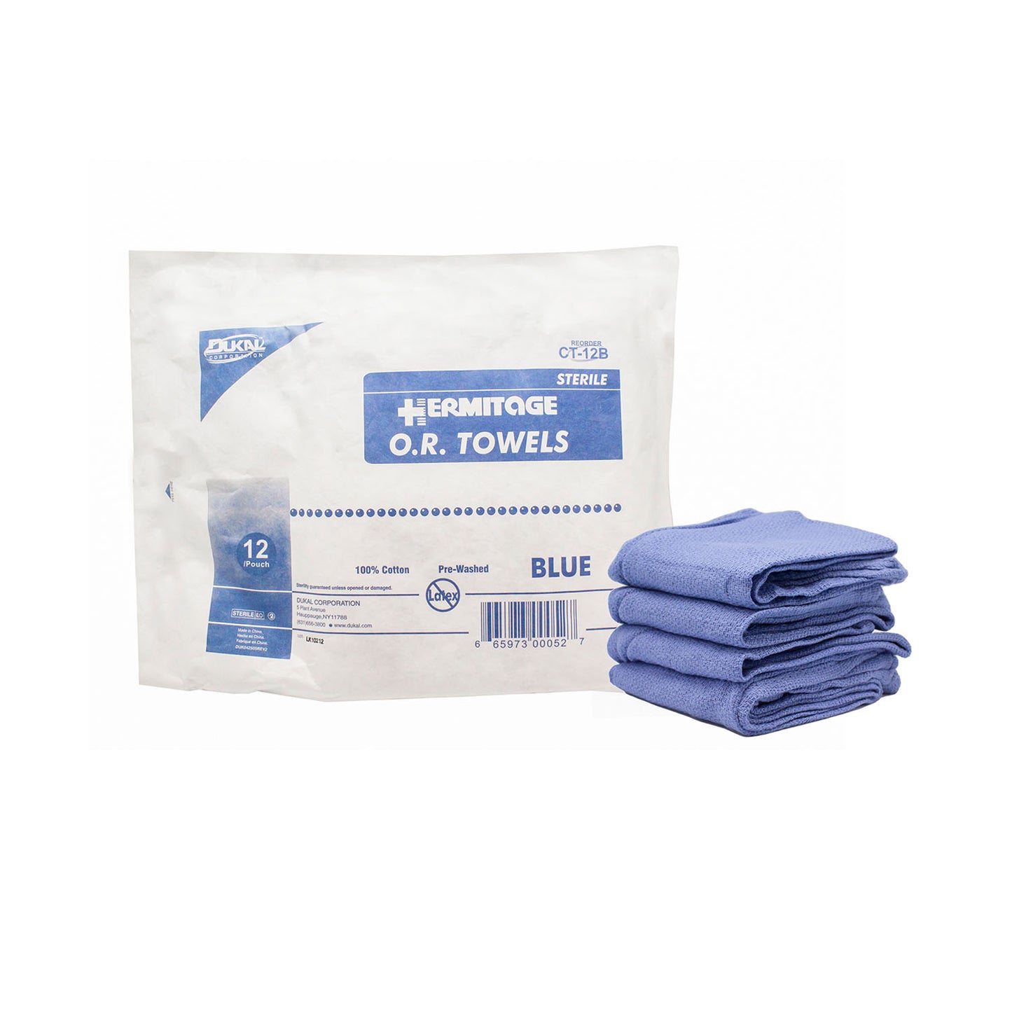 DUKAL OPERATING ROOM (O.R.) TOWELS, 12 per pack, 6 packs per case