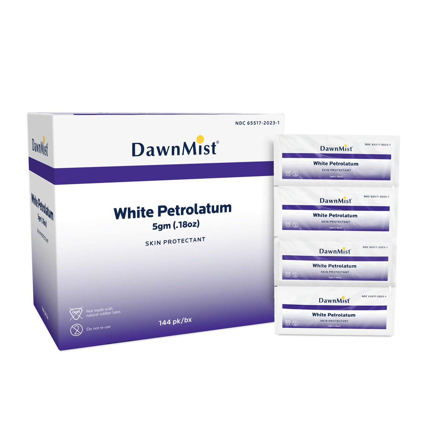 DUKAL DAWNMIST PETROLEUM JELLY, 144 packs per box, 6 boxes per case