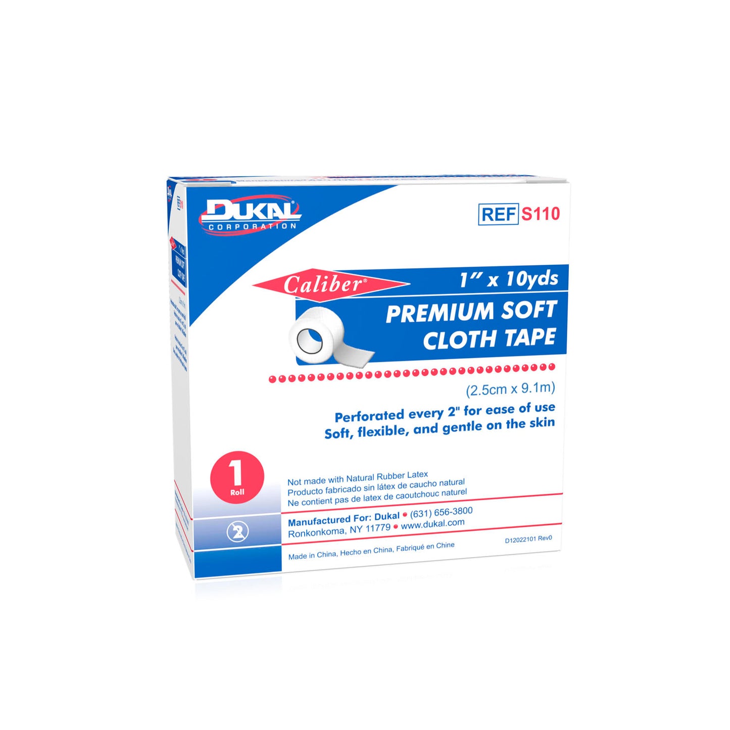DUKAL CLOTH TAPE, 1 roll per box, 50 boxes per case