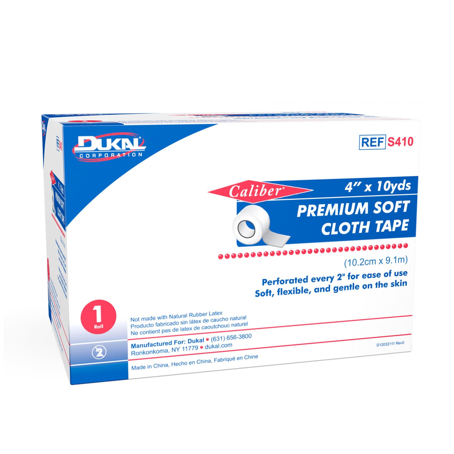DUKAL CLOTH TAPE, 1 roll per box, 25 boxes per case