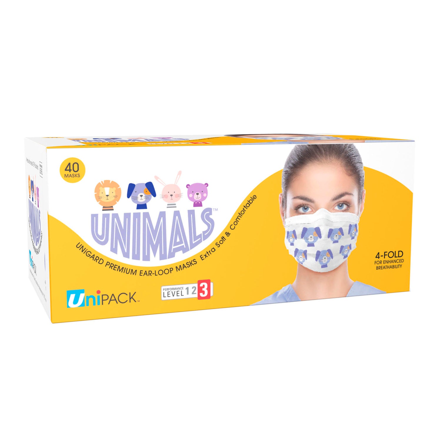 DUKAL PROCEDURE MASKS, 40 per box, 20 boxes per case